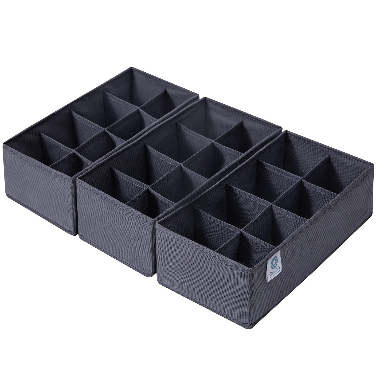 3 Pack Sock Underwear Drawer Organizer Dividers Nonwoven Fabric Collapsible Cabi