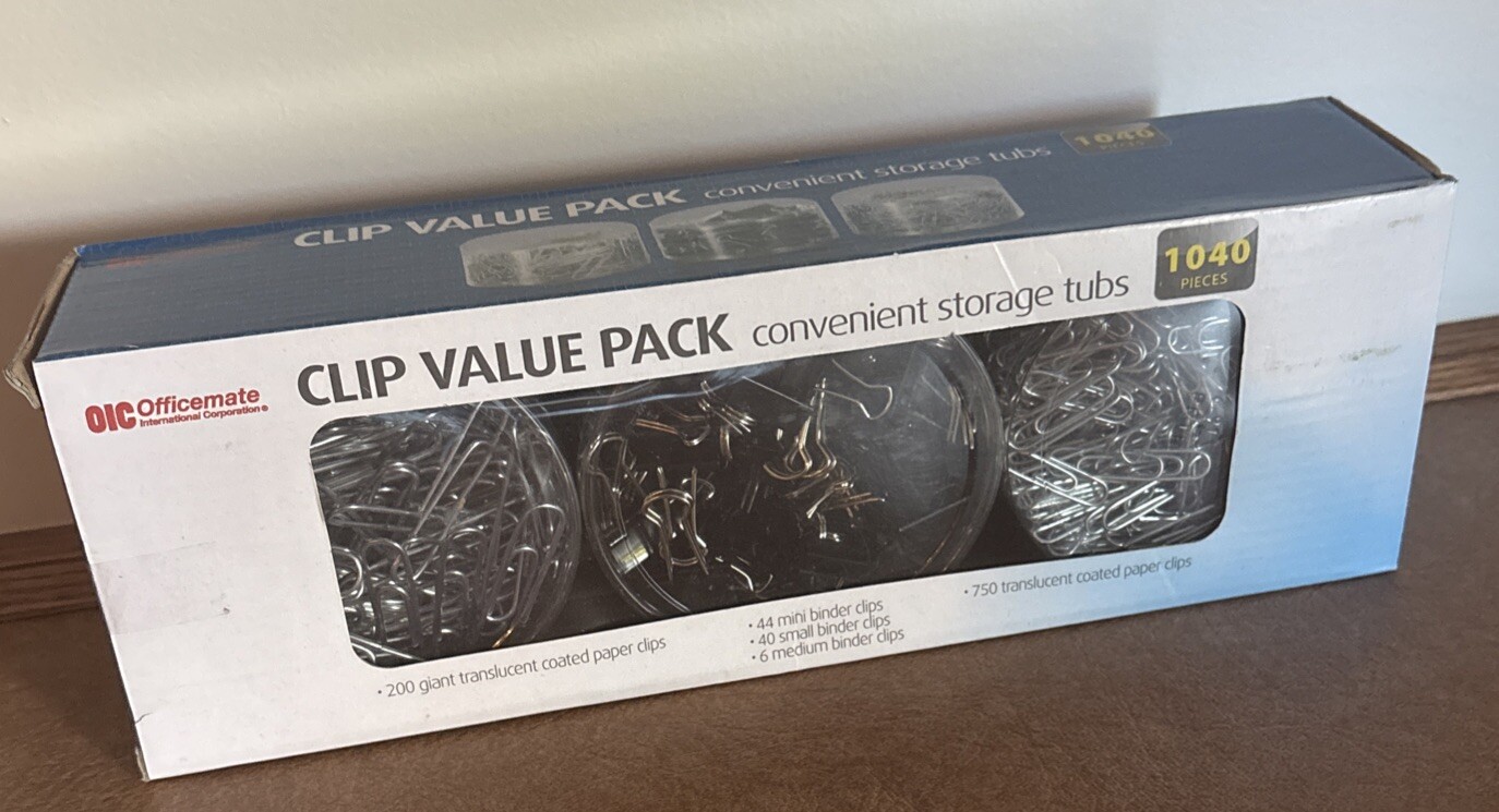 OIC Clip Value Pack  1040 Pieces