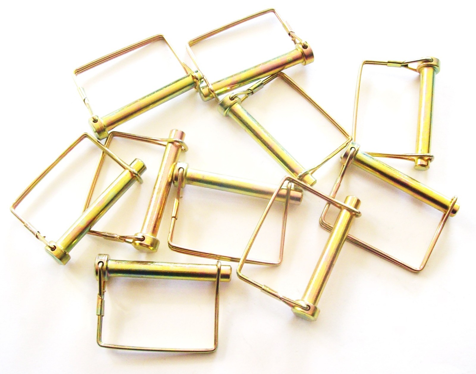 10 GOLIATH INDUSTRIAL 3/8" SQUARE CANOPY PTO TRAILER HITCH PINS SCPTC38 AWNING