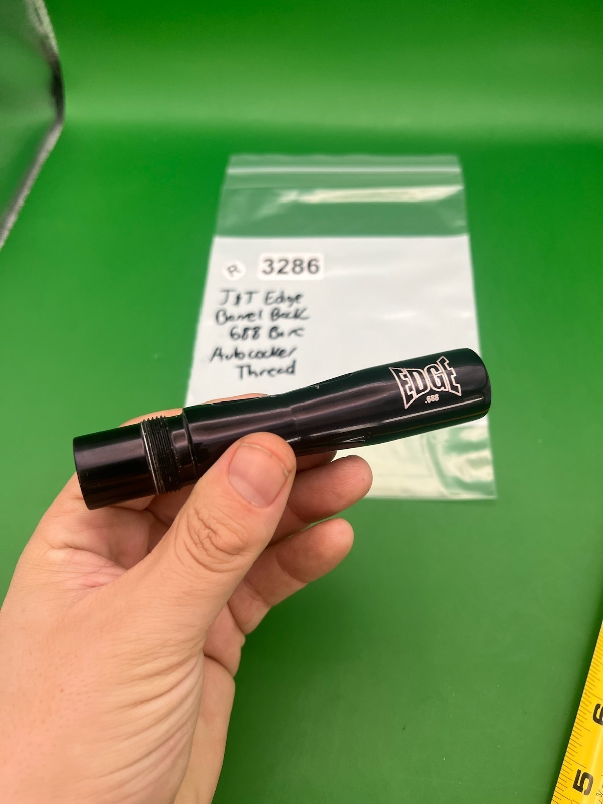 J &J Edge Paintball Barrel Back 688 Bore Autococker Thread