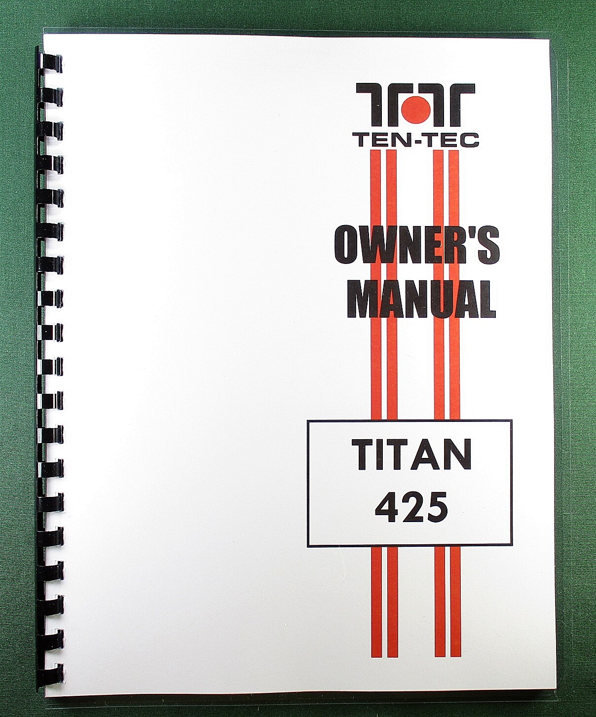 TenTec Titan 425 Instruction Manual: 11x17" Schematics & Protective Covers!