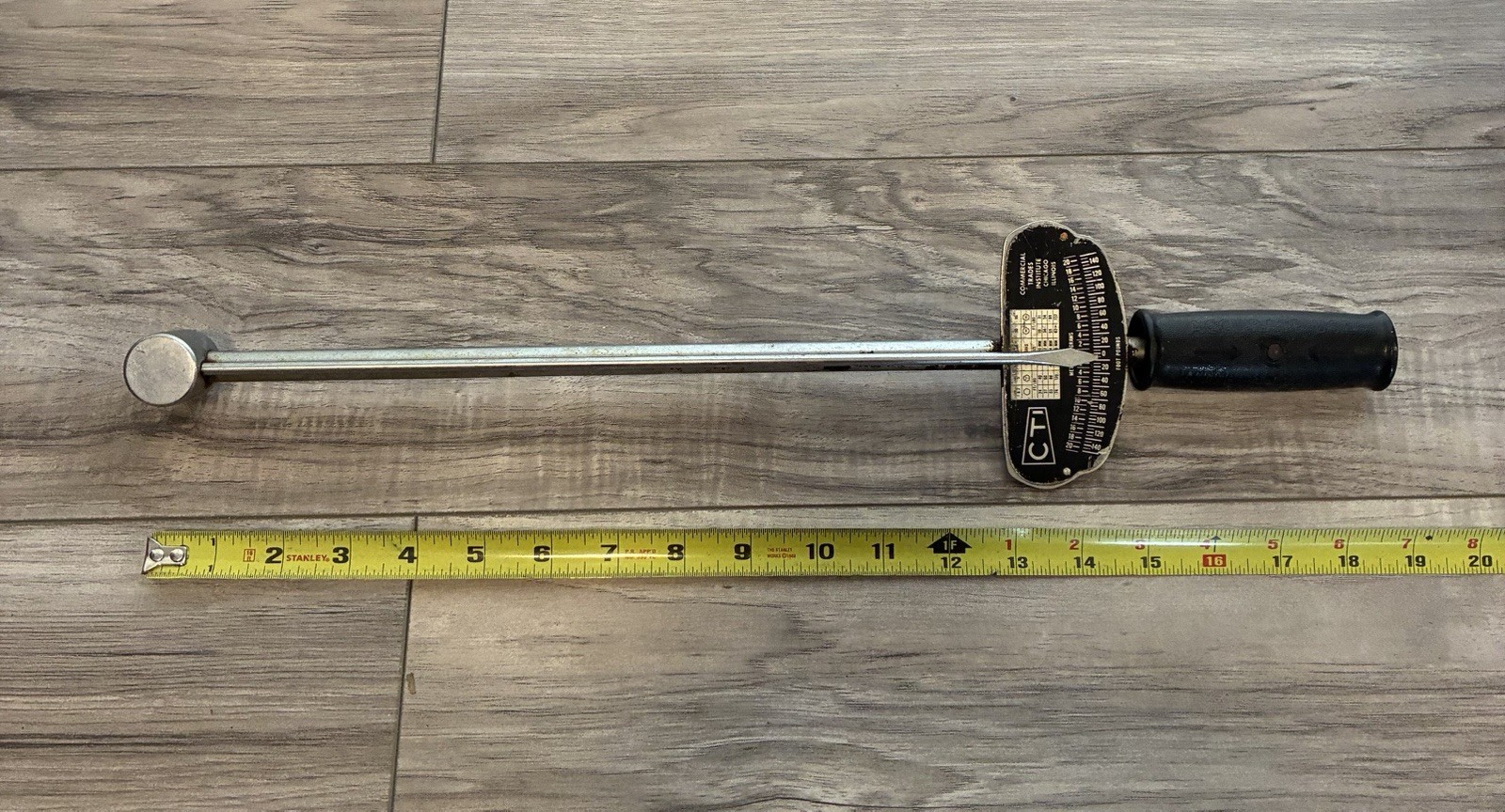 vintage CTI torque wrench half inch drive commercial