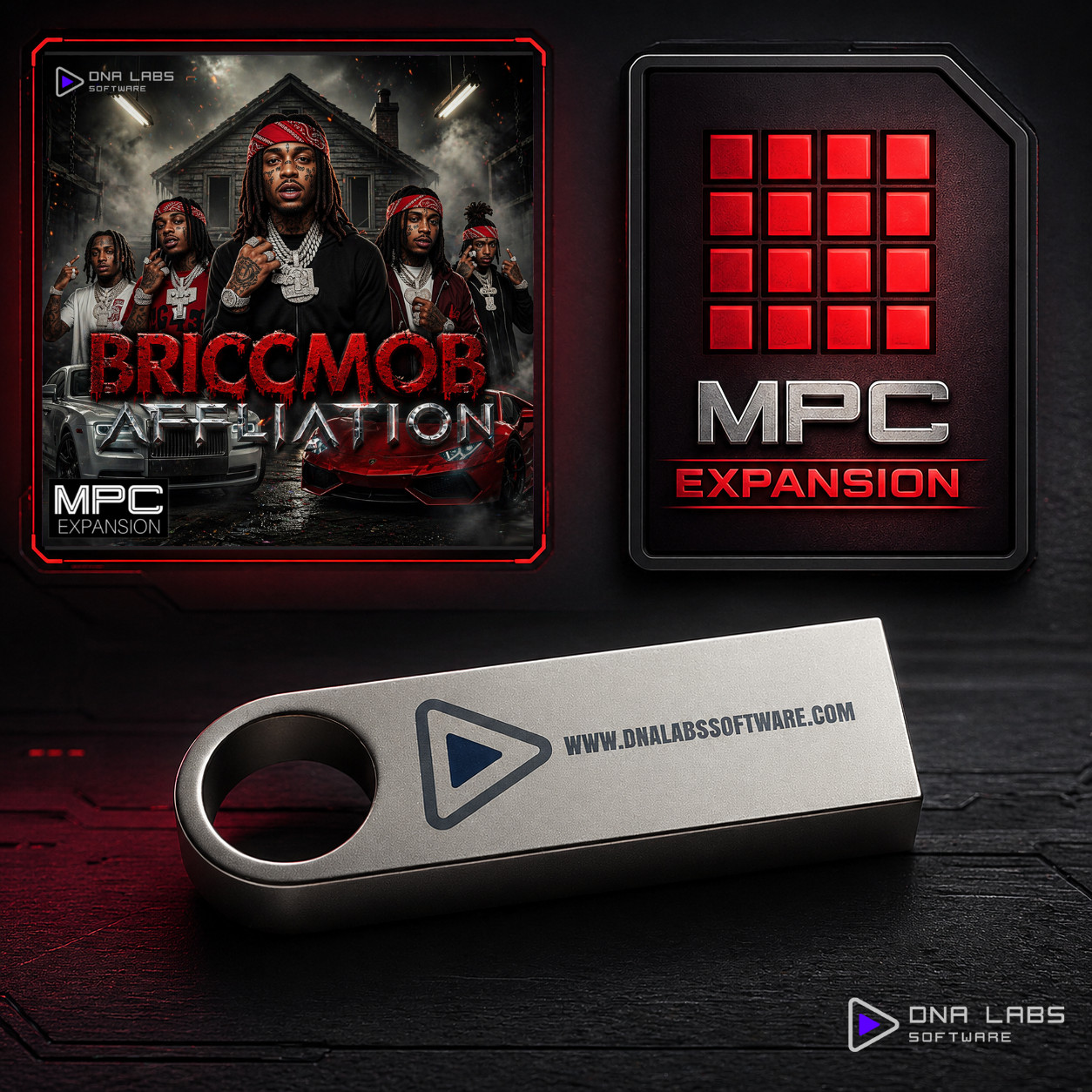 MPC BRICC MOB AFFILIATION Trap Drum Kit Expansion - For Standalone & Software
