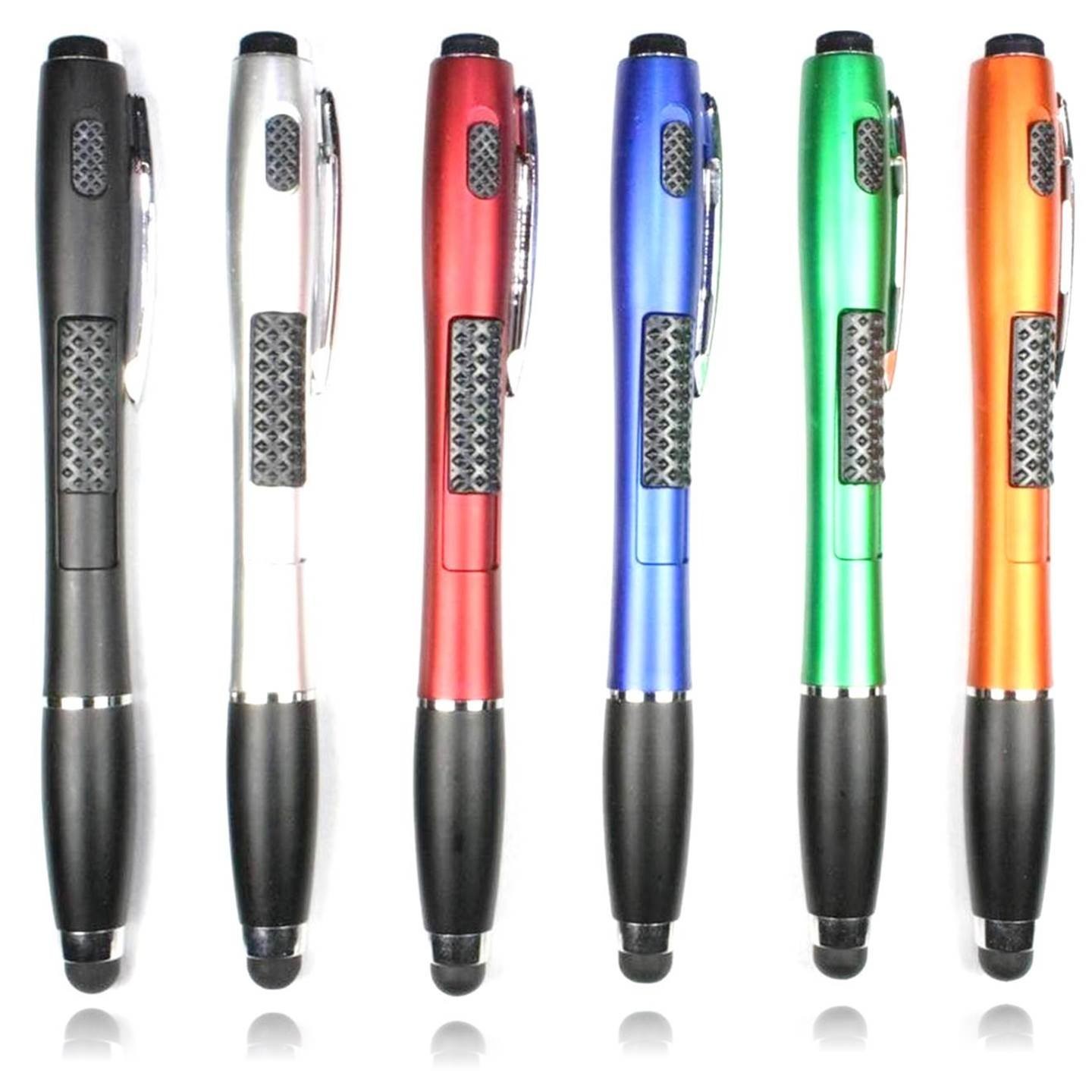 6 Pack Multi Function Touch Screen Stylus Pen Ballpoint Stylus Set of 6 for