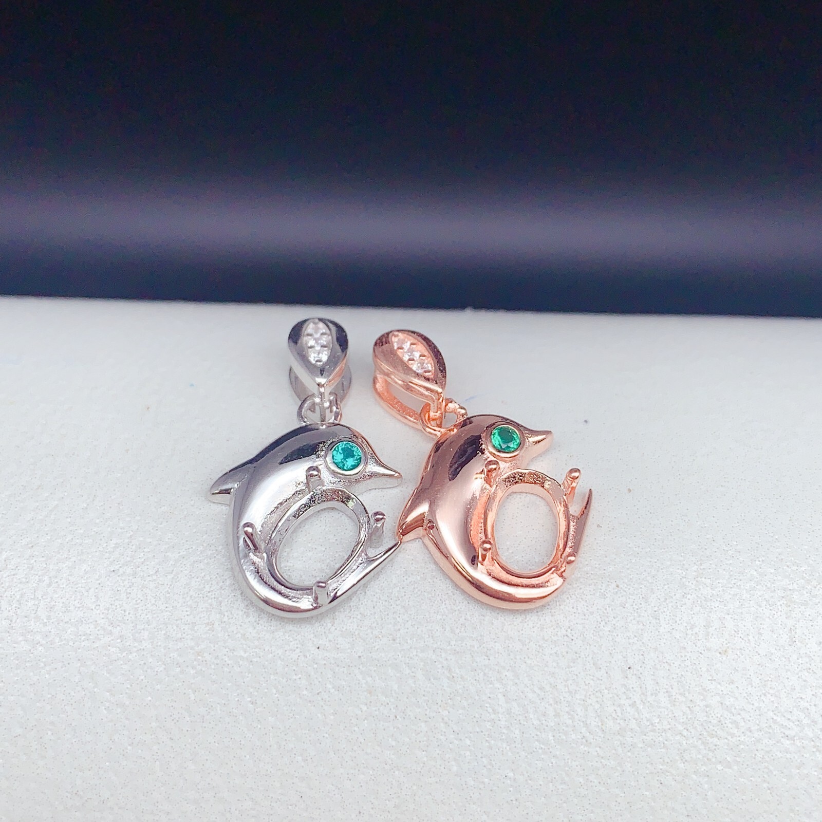 Silver 925 pendant empty setting, DIY blank setting YD96