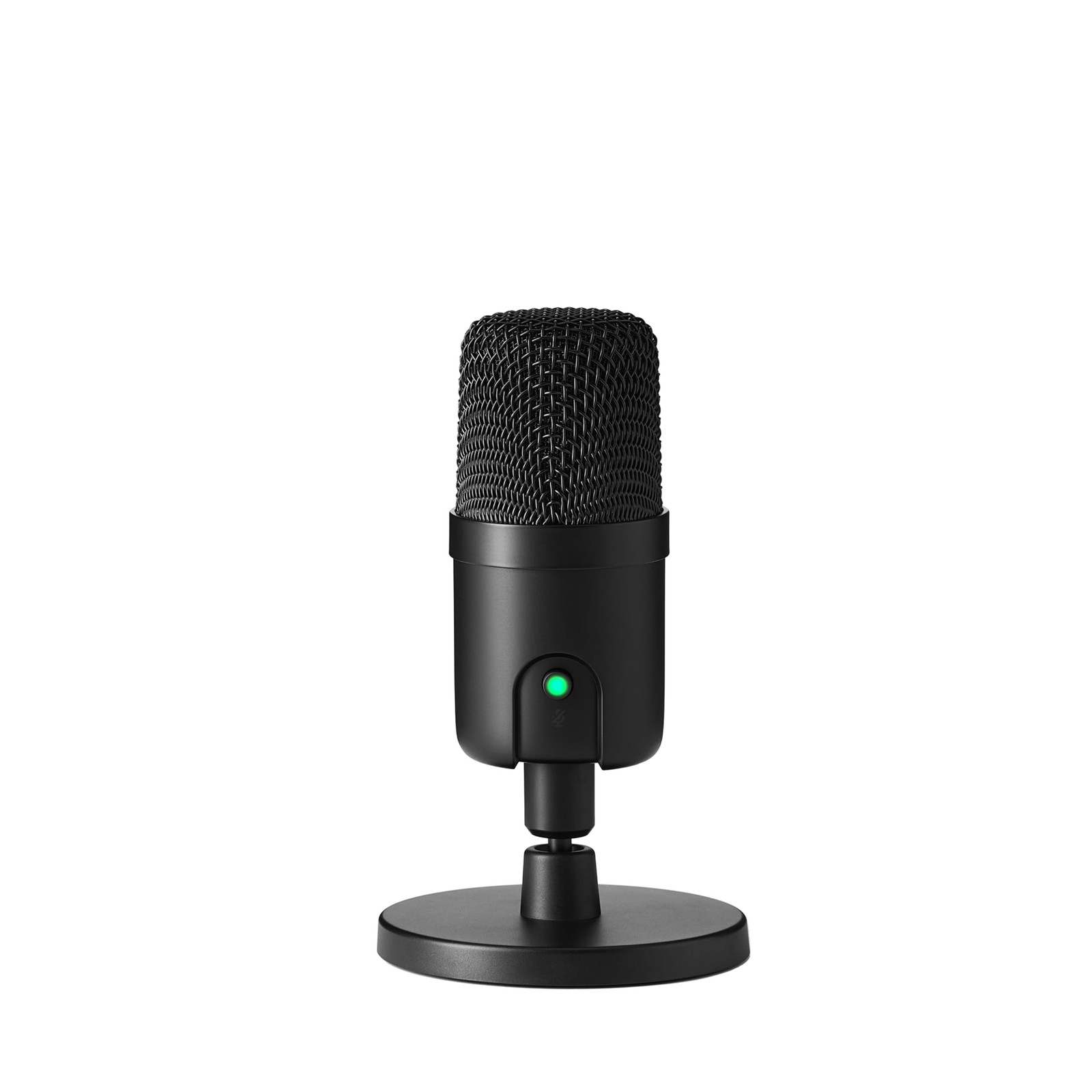 Amazon Basics USB Condenser Microphone for Streaming, 5.8 x 3.4 inches, Black