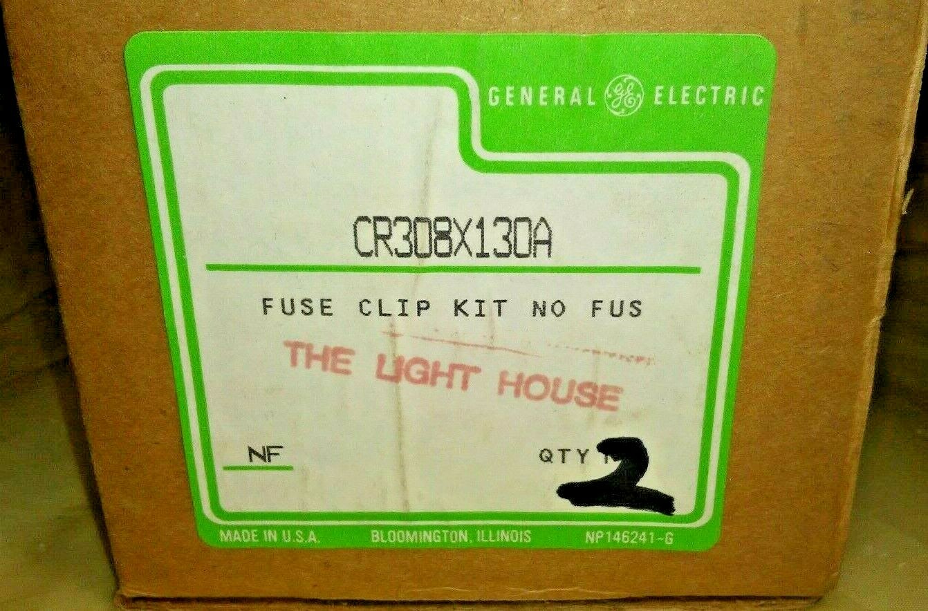 2 pc  LOT GE CR308X130A General Electric 2 CLIP KITS ( NO FUSE ) - USA ~ NEW