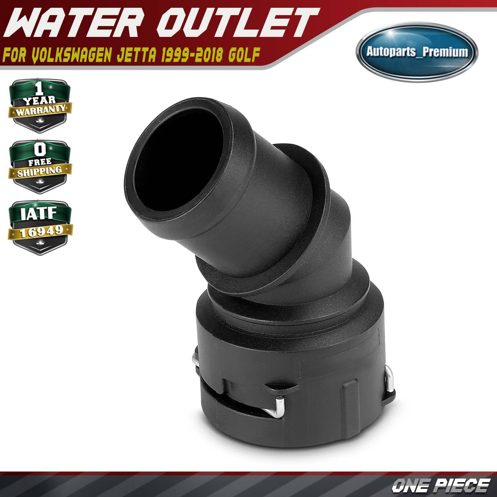45° Radiator Coolant Hose Connector for Volkswagen Jetta 1999-2018 Golf Audi TT