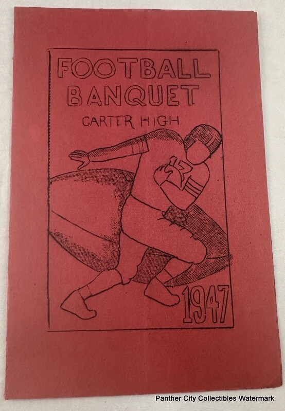 1947 Football Banquet Program Amon Carter Riverside High School Fort Worth TX