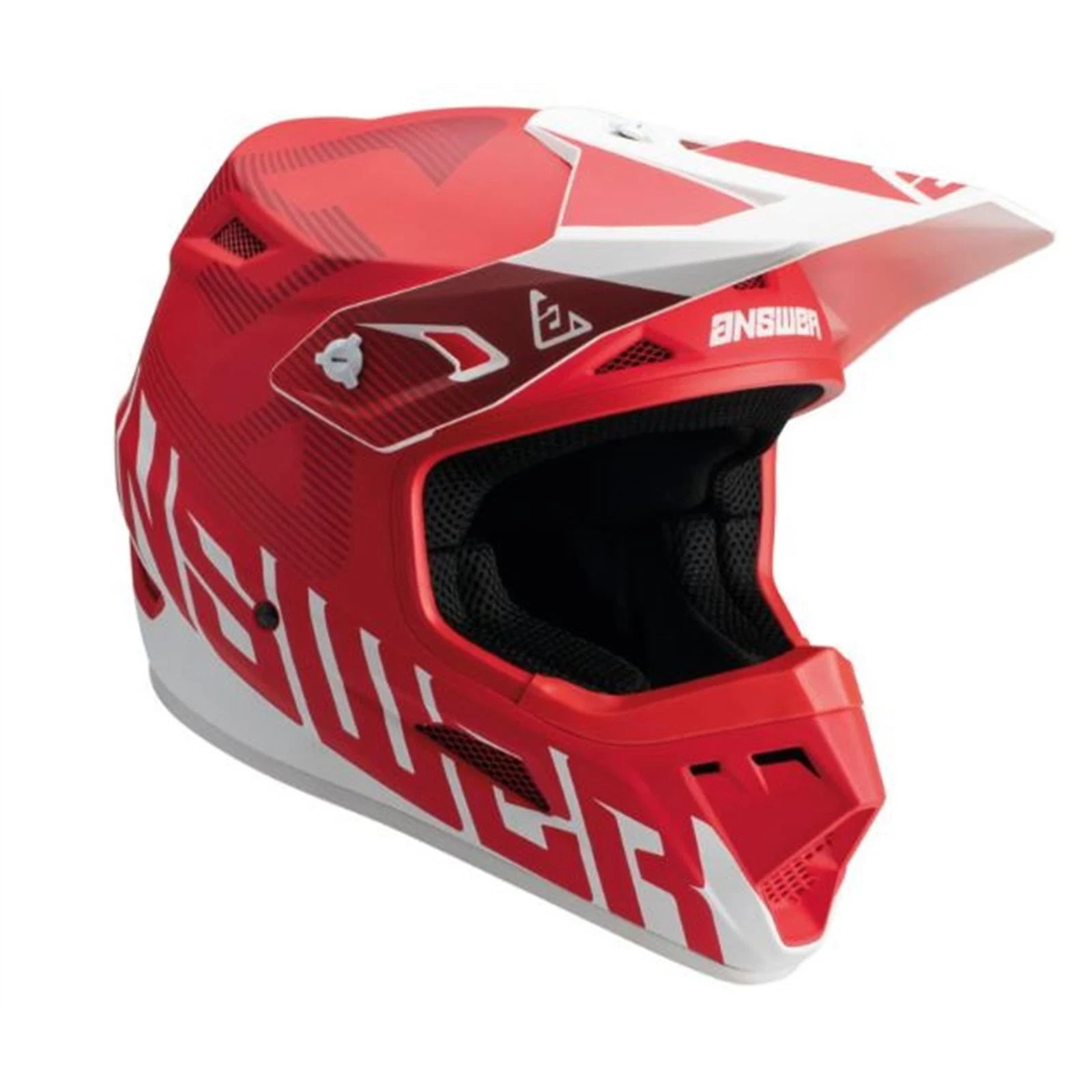 Answer Racing AR1 Bold Motorcycle Helmet Red/White MX Off-road ATV BMX MTB XL