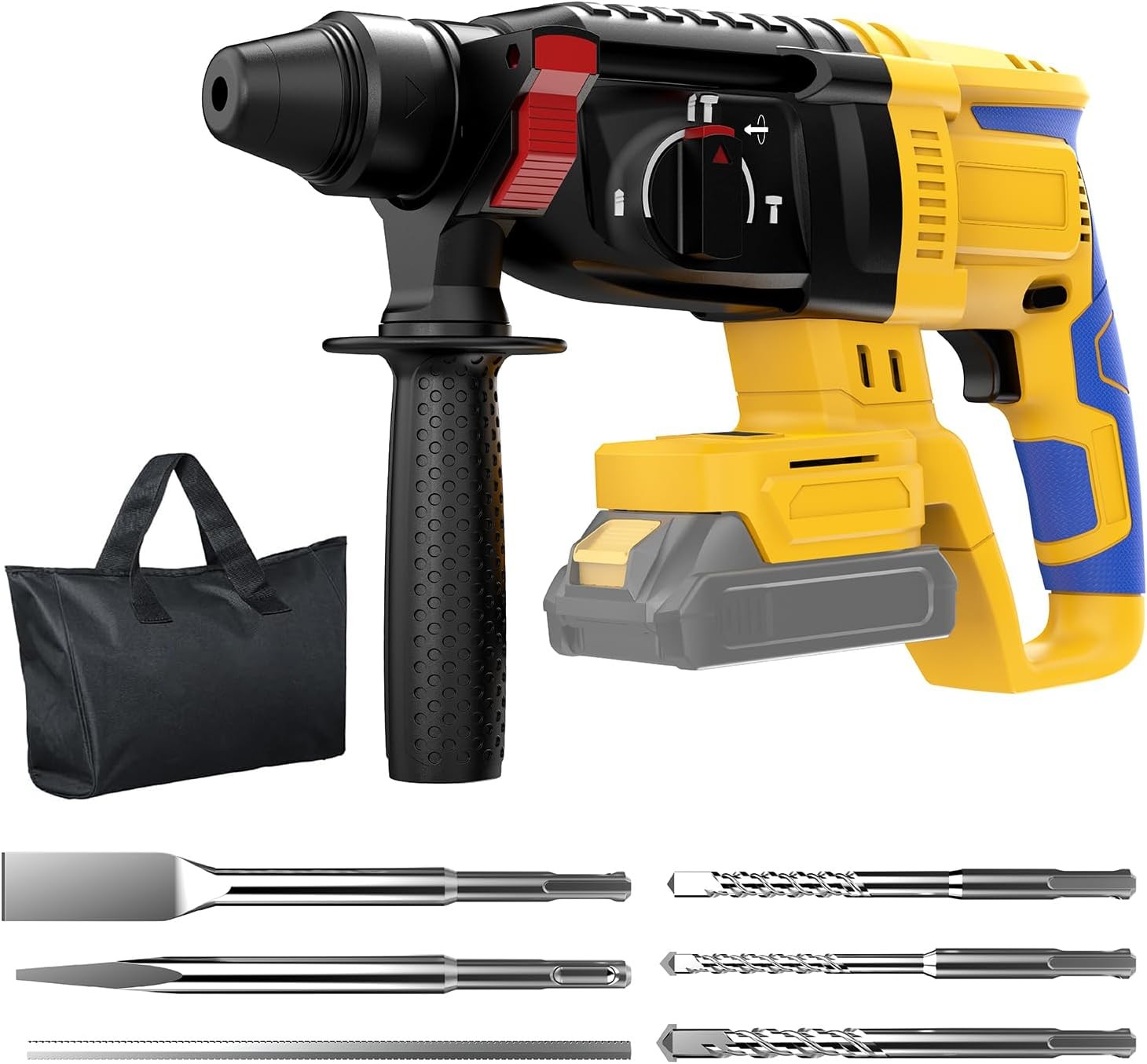 Cordless Rotary Hammer Drill Compatible with Dewalt 20V Battery(NO Battery)