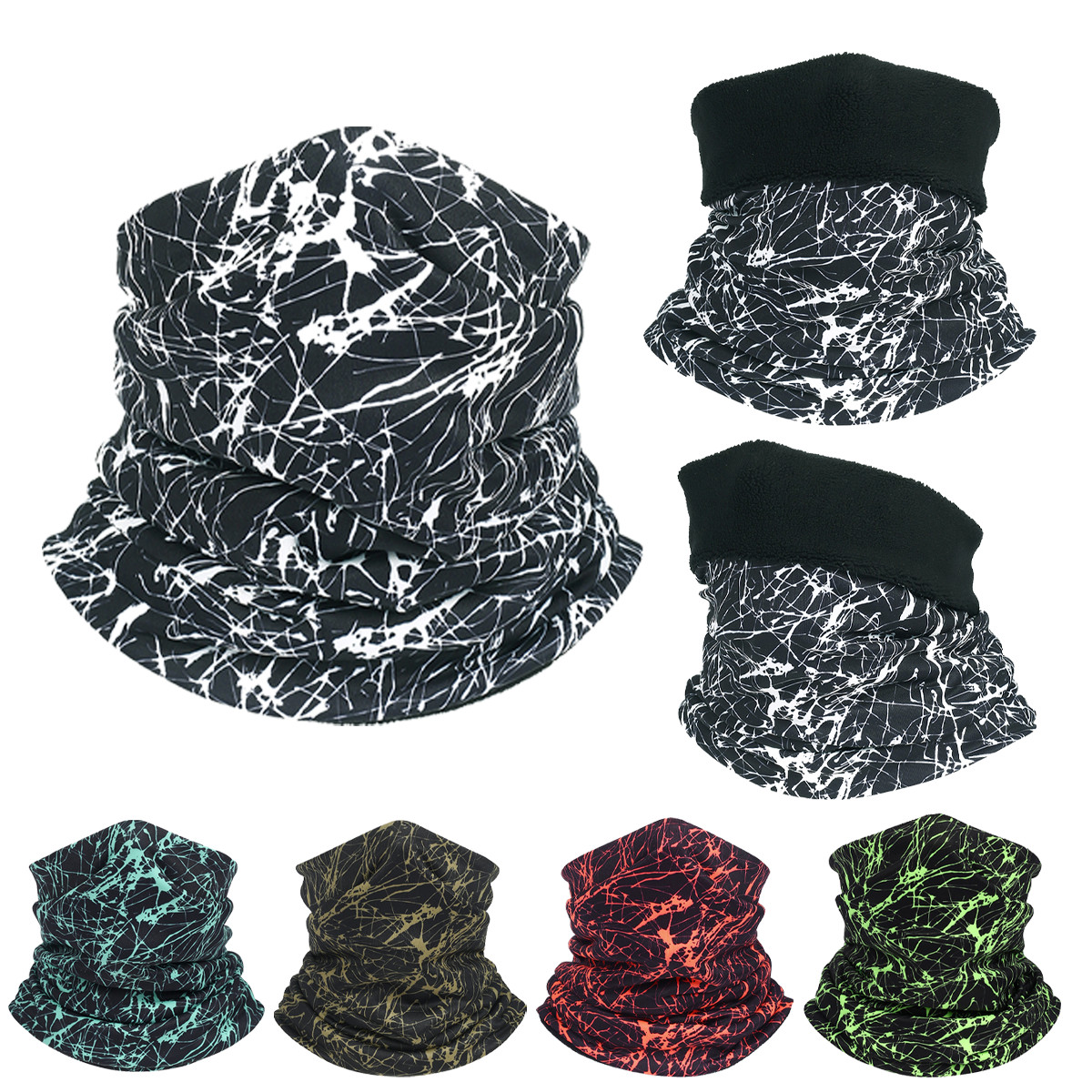 Winter Fleece Neck Warmer Gaiter Ski Face Mask for Cold Weather Outdoor Sports