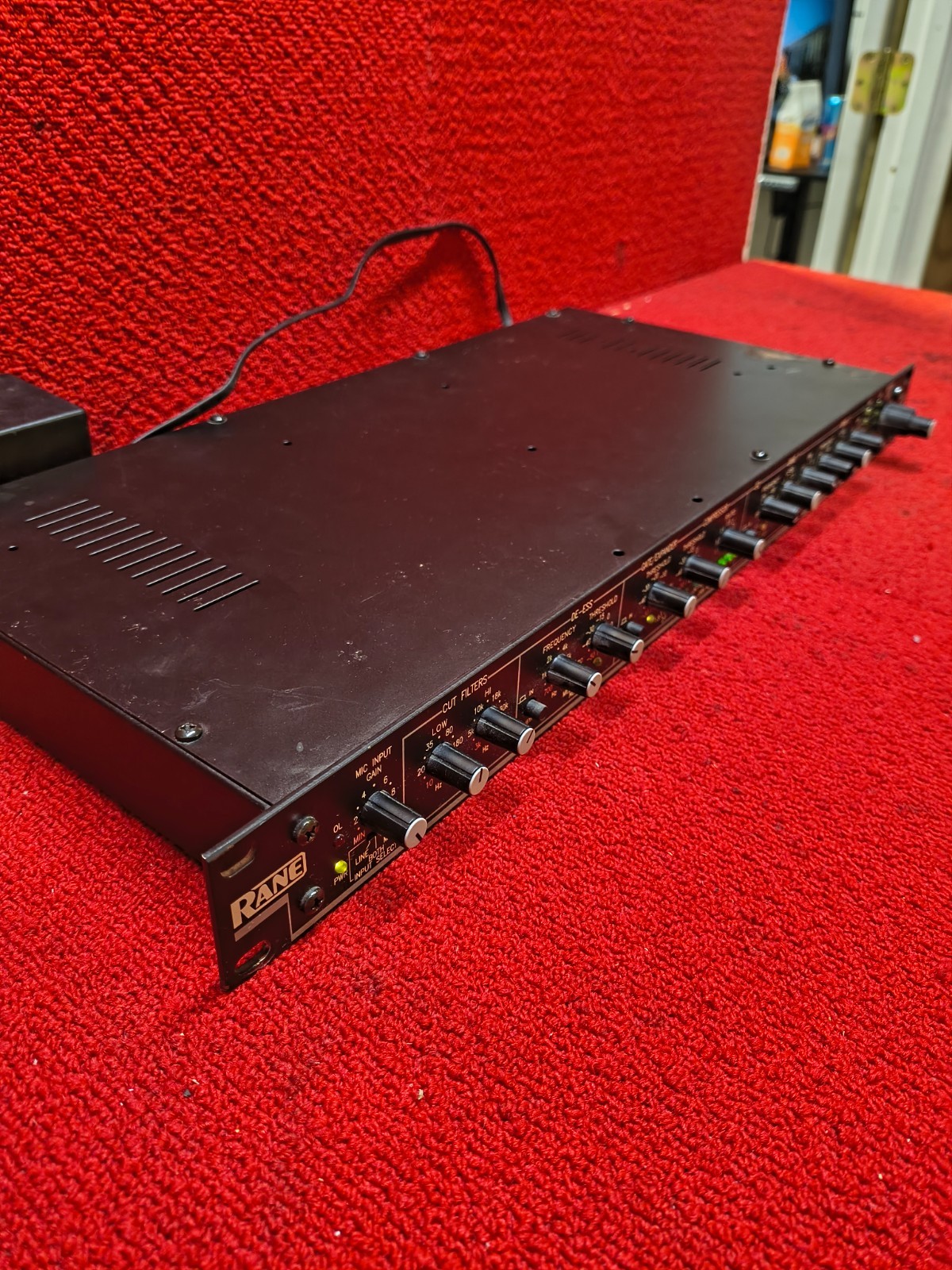 Used Black Rane VP-12 Voice Processor 48V Phantom Power Good Cond