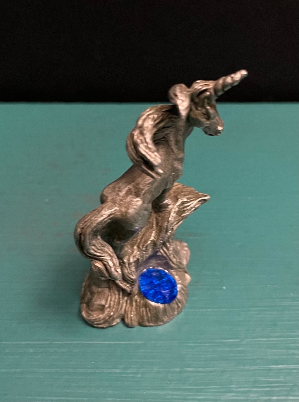 Spoontiques Pewter September Blue Sapphire Birthstone Mystical Unicorn Figurine