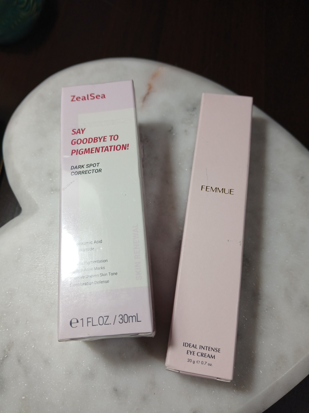 FEMMUE IDEAL INTENSE EYE CREAM 20g  NIB (12/27) + Zealsea DArk Spot Corrector