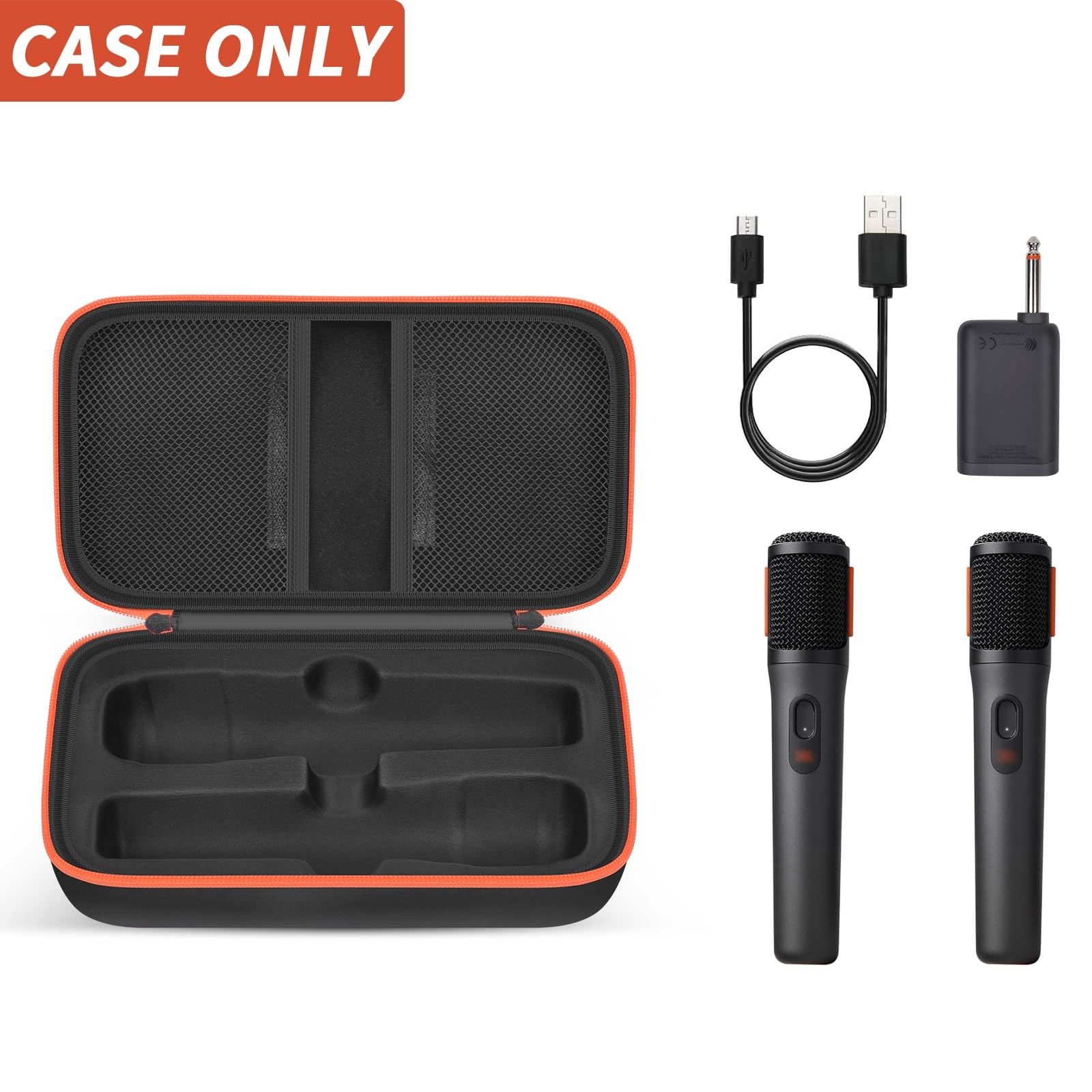 Boobowl Bluetooth Microphone Wireless Case Compatible Small to Medium, Black