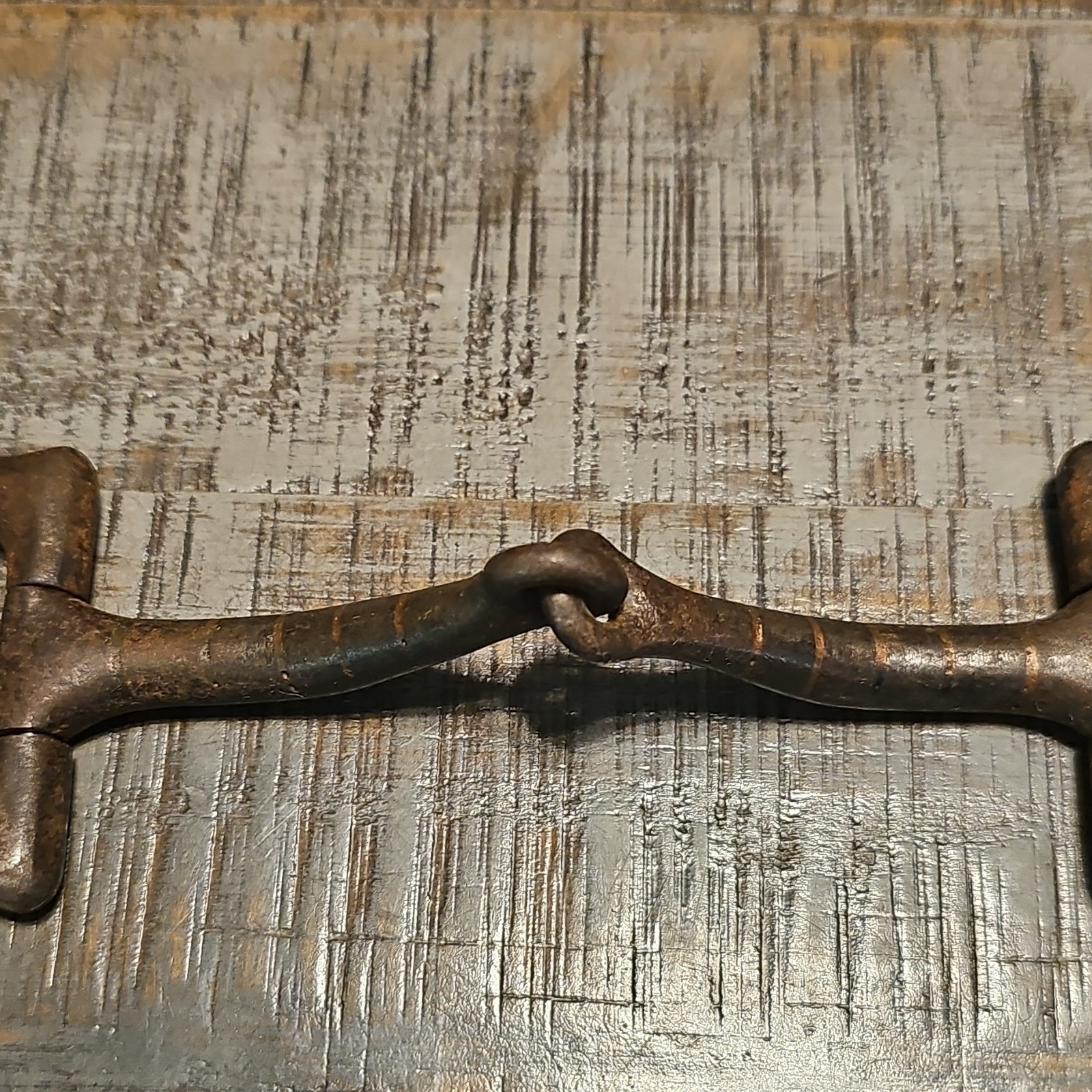 Handmade Driving Silver Inlaid Marked "32" Metal D-Ring Bit