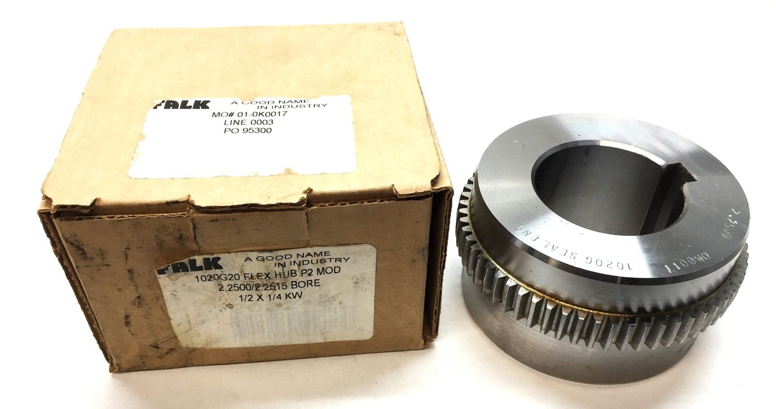 Falk 1020G20 Flex Hub P2 Mod 2.2500/2.2515 Bore 1/2"x1/4KW NOS