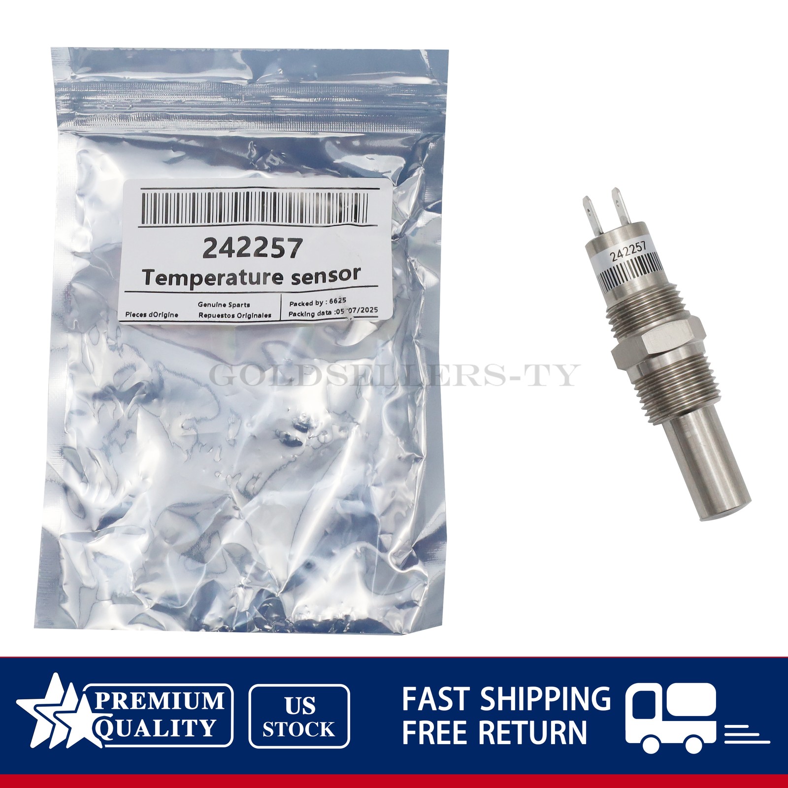 NEW For Sullair Air Compressor 242257 Temperature Switch US