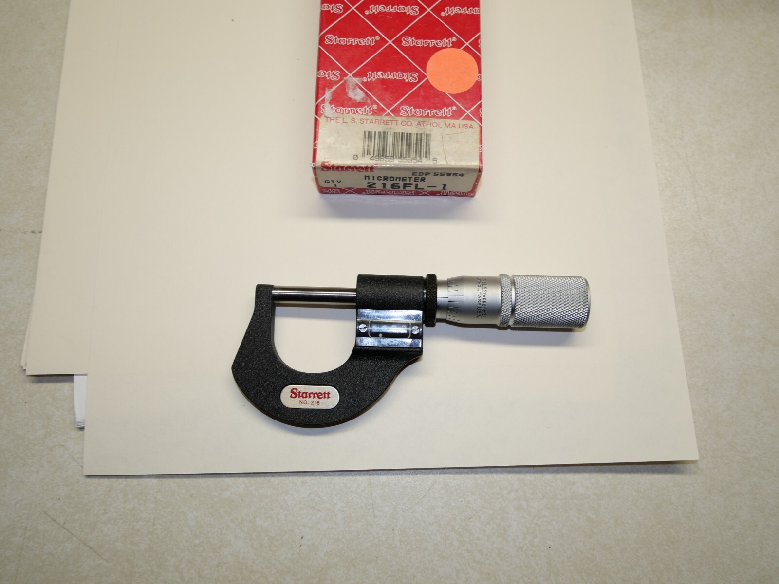 Starrett Tools 216FL-1 Micrometer