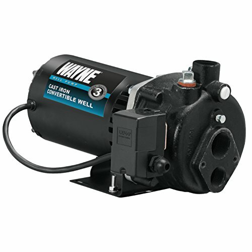 WAYNE CWS50 1/2 HP Cast Iron Convertible Well Jet Pump for Wells up to 90 ft.