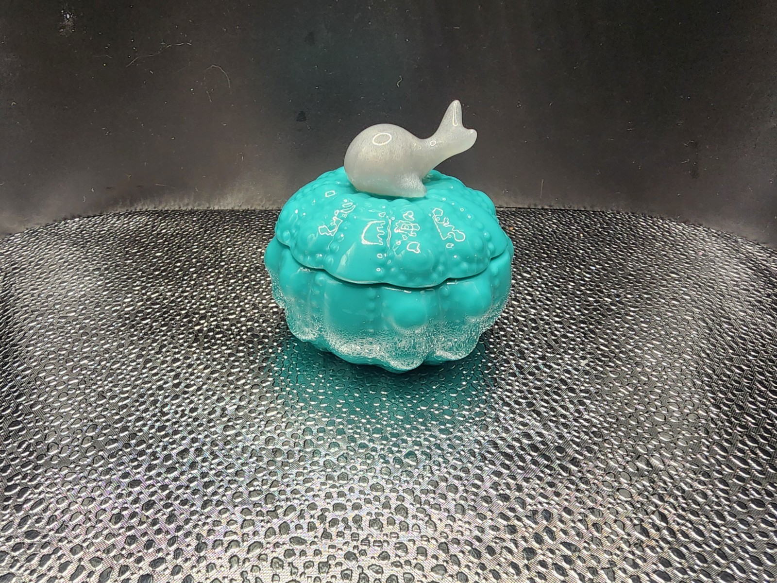 Handmade Jar with Whale Handle
