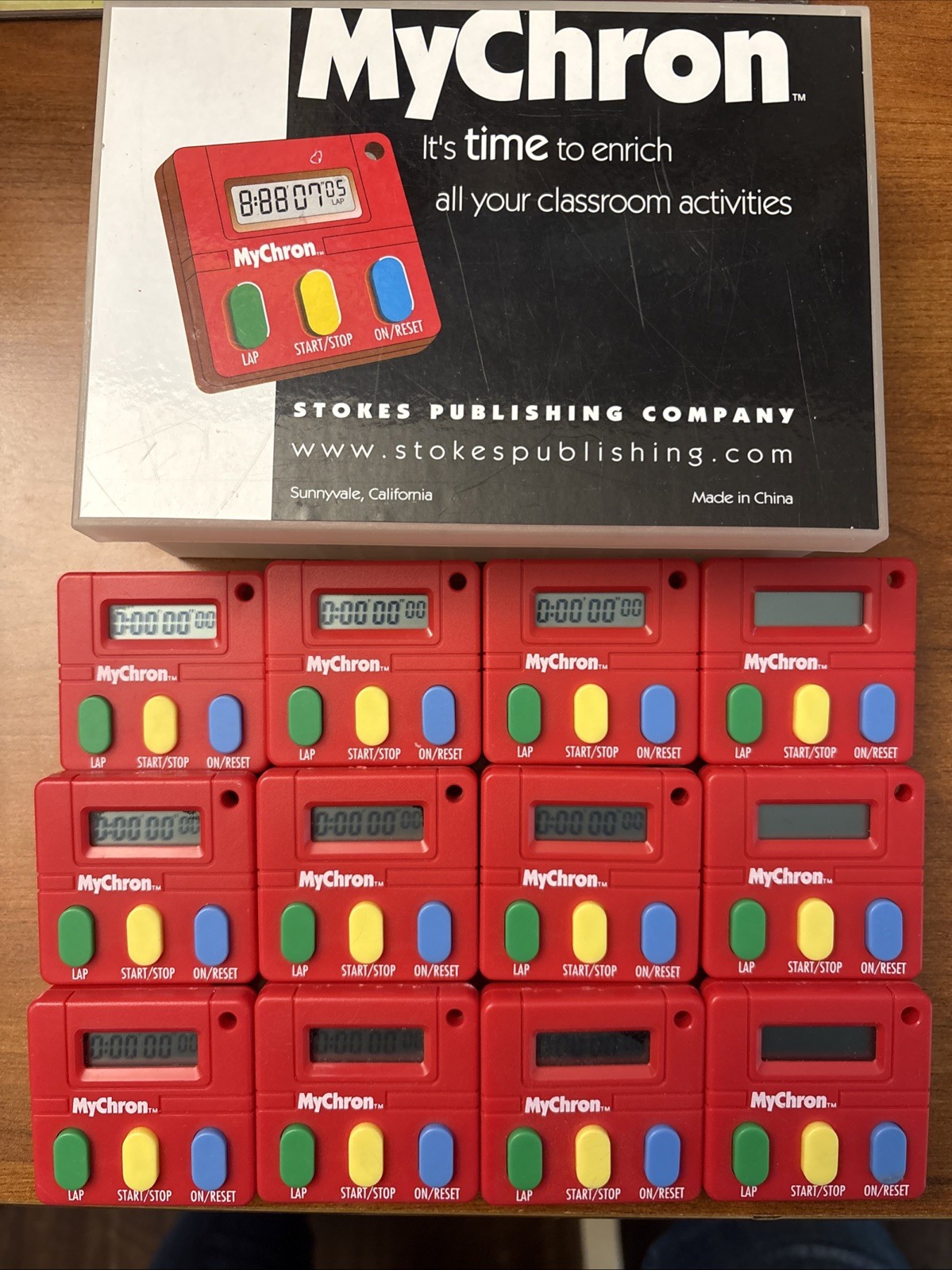 MyChron Student Personal Red Stopwatch Timers 12 Pack