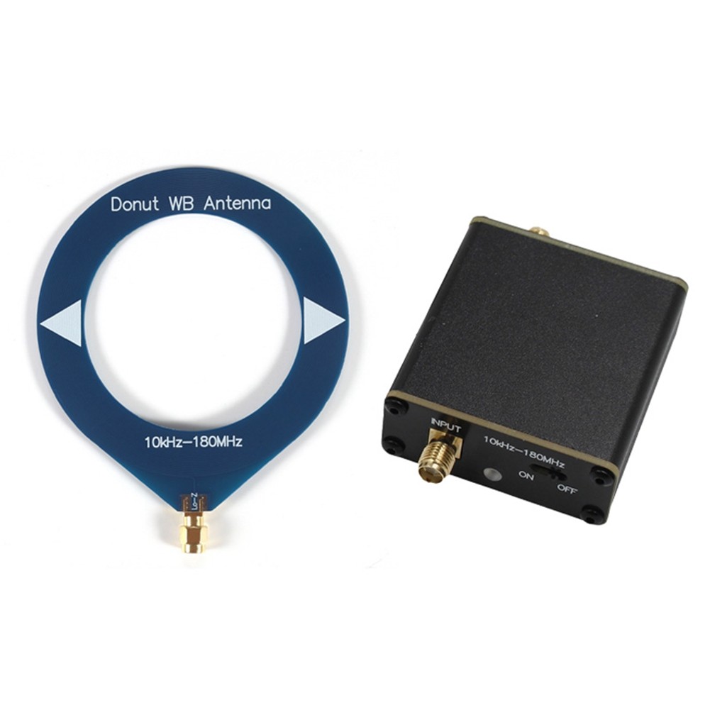 Donut Broadband Antenna 10kHz-180MHz with Low Impedance Converter for Radio4315