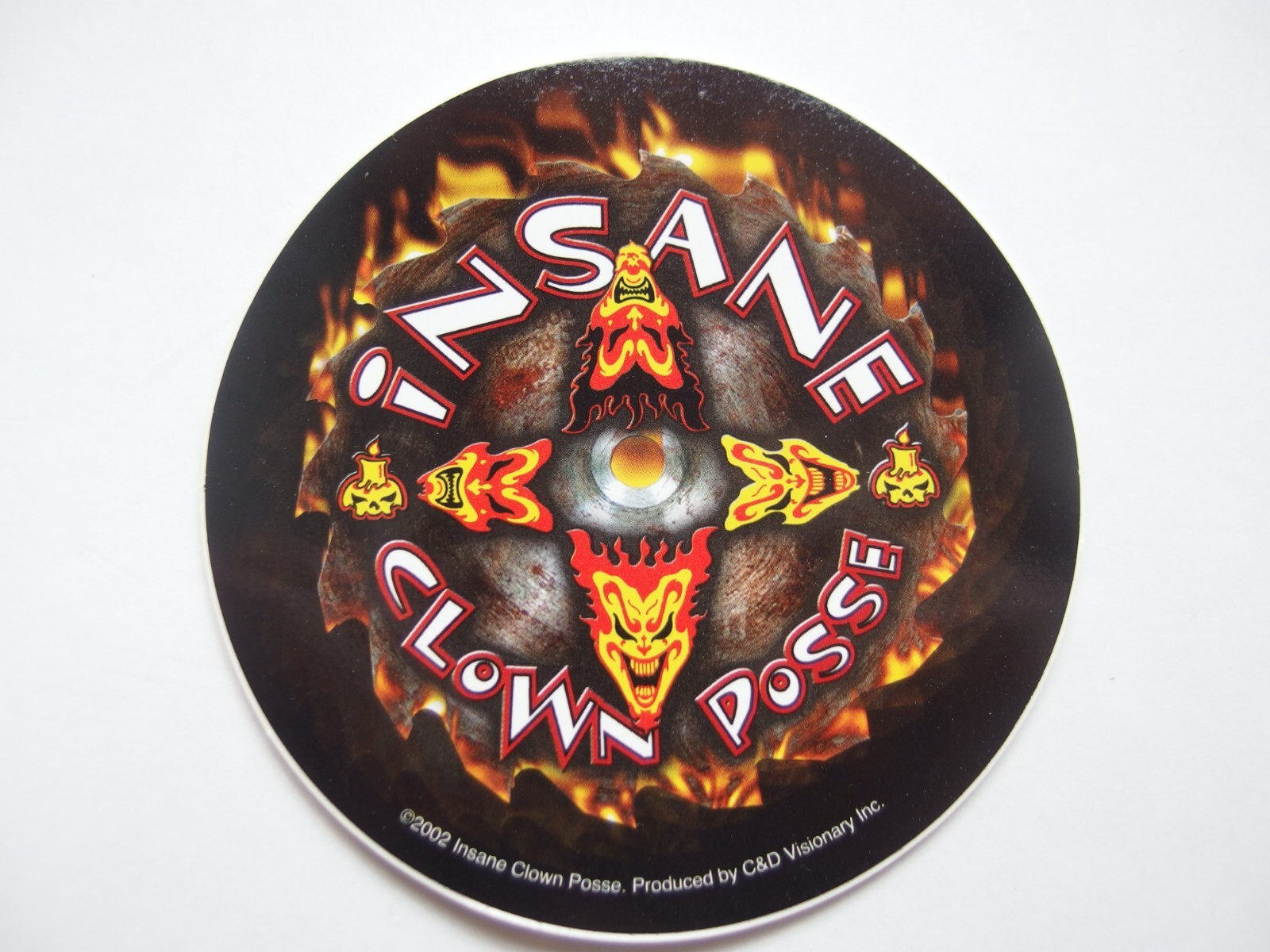 🎪 Insane Clown Posse ICP Round Posse Blade Sticker 🔥 4" Vinyl 2002 Juggalo