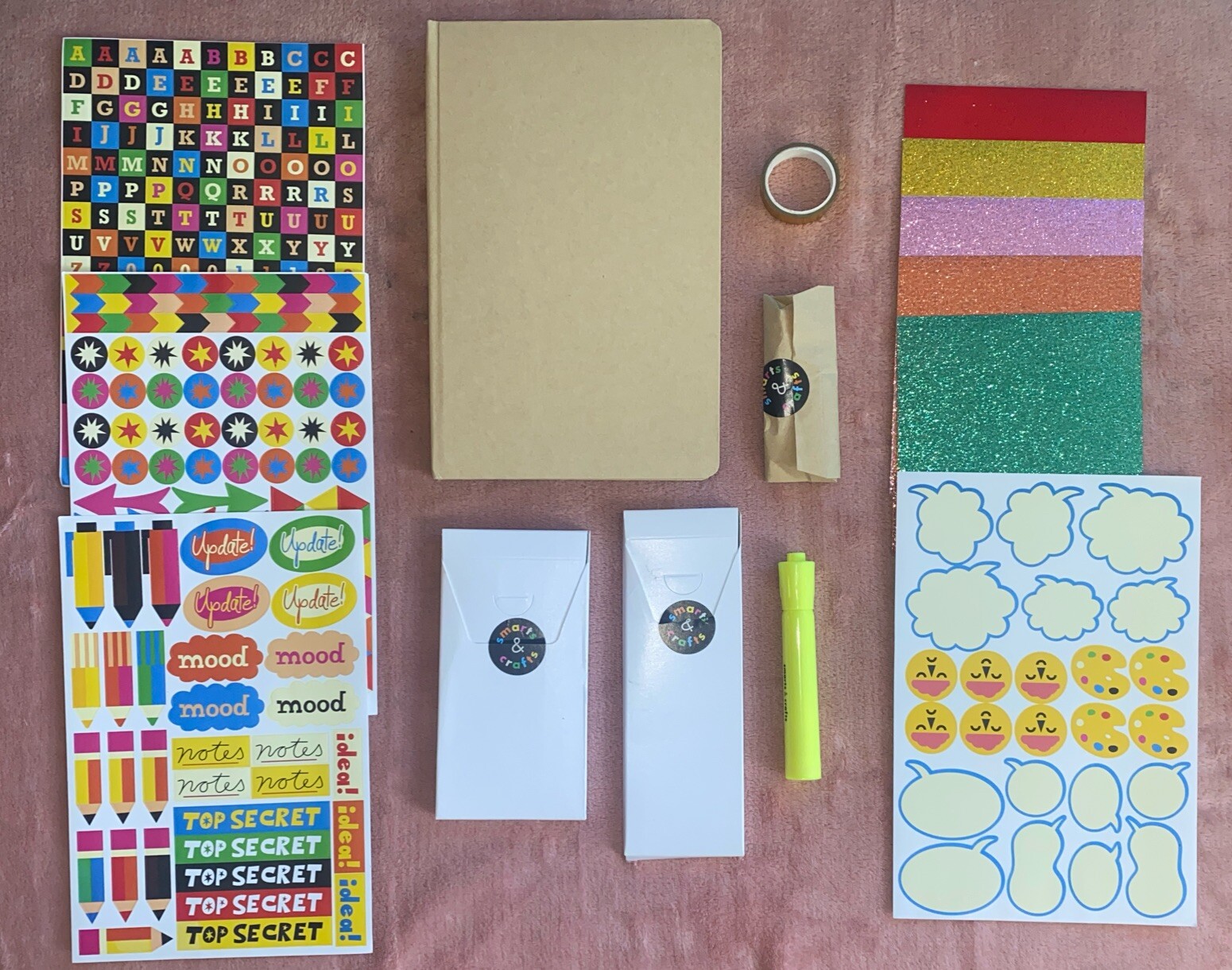 Unisex Make Your Own Hardbound Journal Studio Kit, 36 Pieces for Kids & Teens