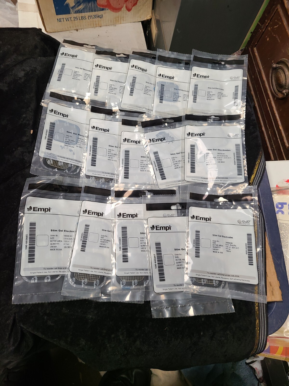 15 4 Packs of EMPI Stim Gel Electrodes New in Packages 2" Square 199599-001