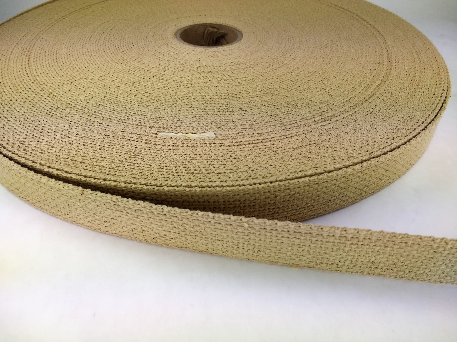 14 ft of 1 in wide CAMEL DESERT SAND cotton belt webbing straps crafts fashion