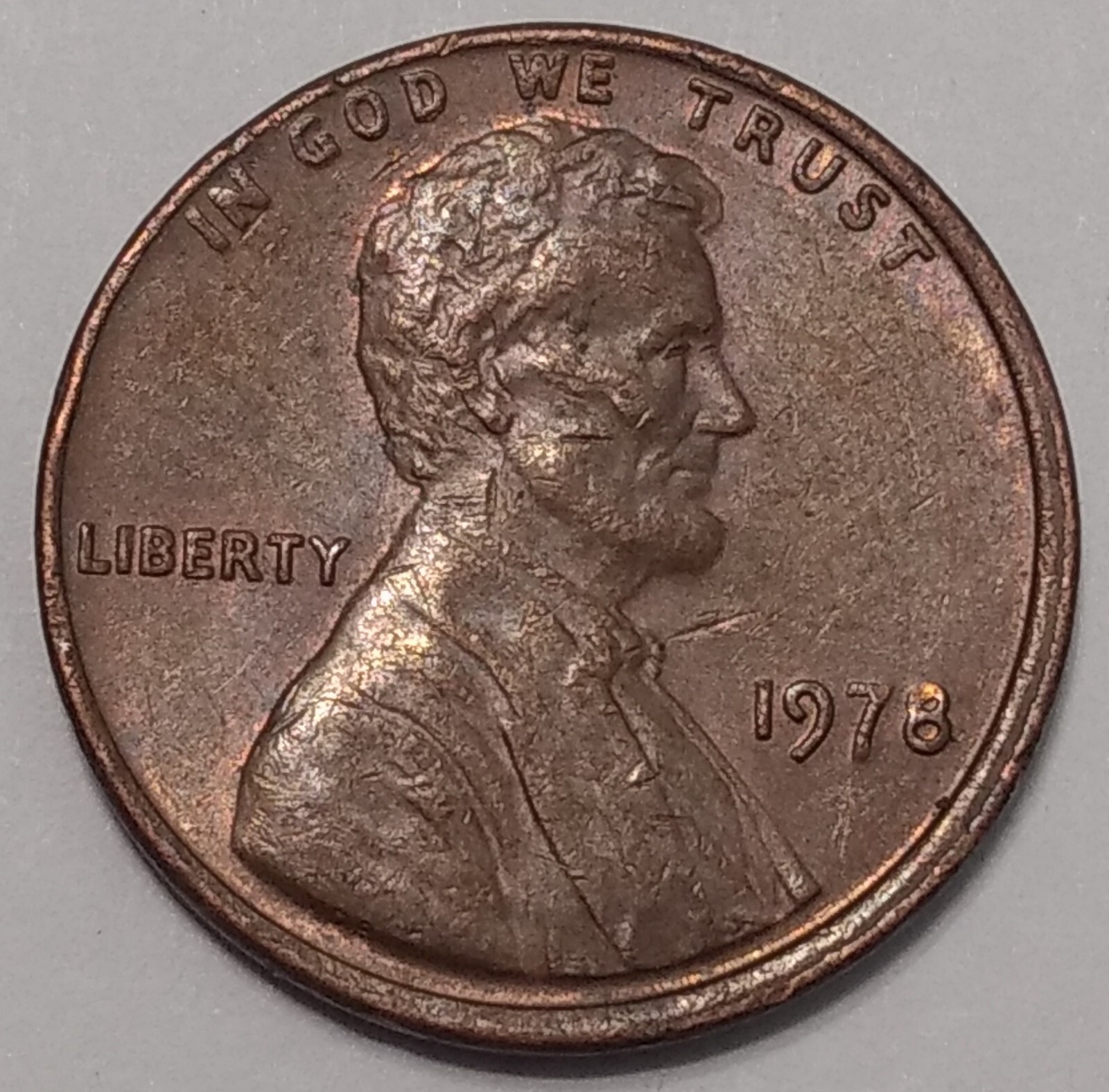 1978 Lincoln Cent Misaligned Obverse Die Error