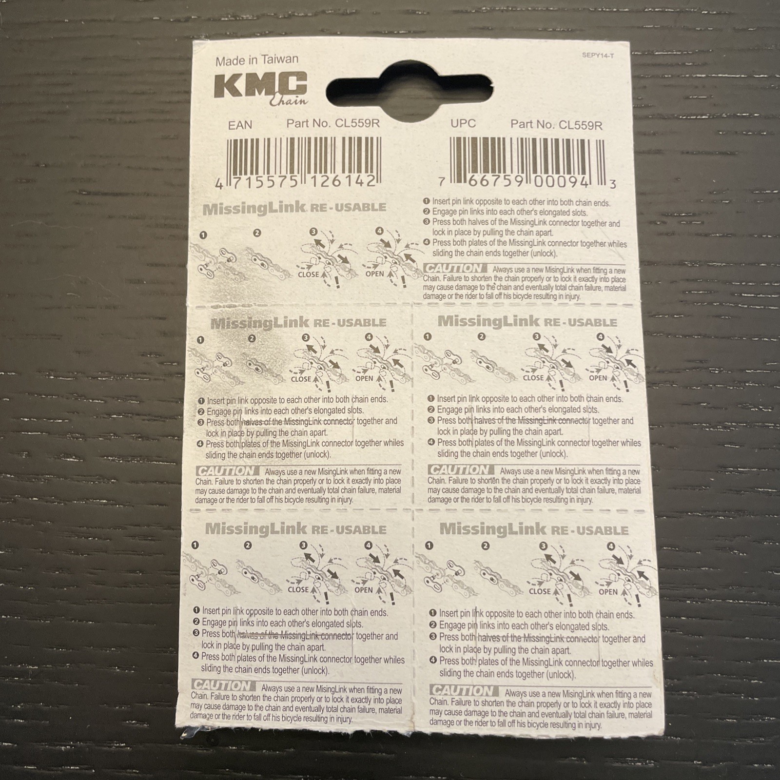 KMC CL559R 10-Speed Quick-Link MissingLink Chain Connector 4 Pack Reusable New