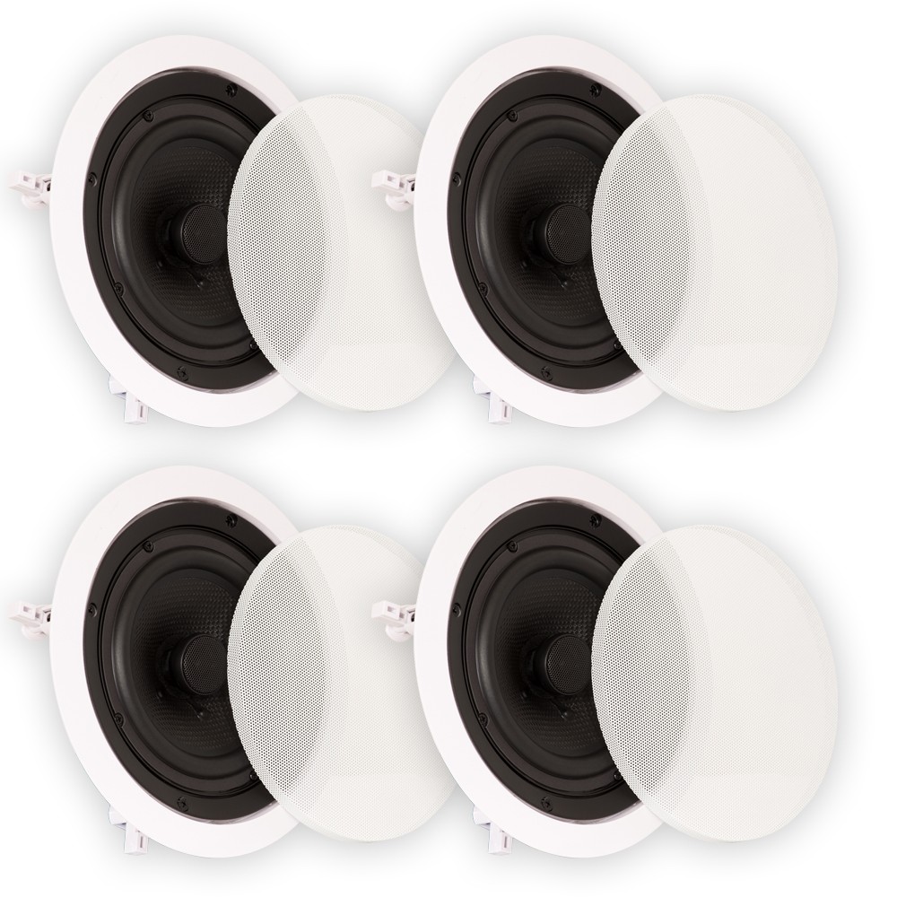 Theater Solutions TS65C Flush Mount Speakers with 6.5" Woofers Ceiling 2 Pairs