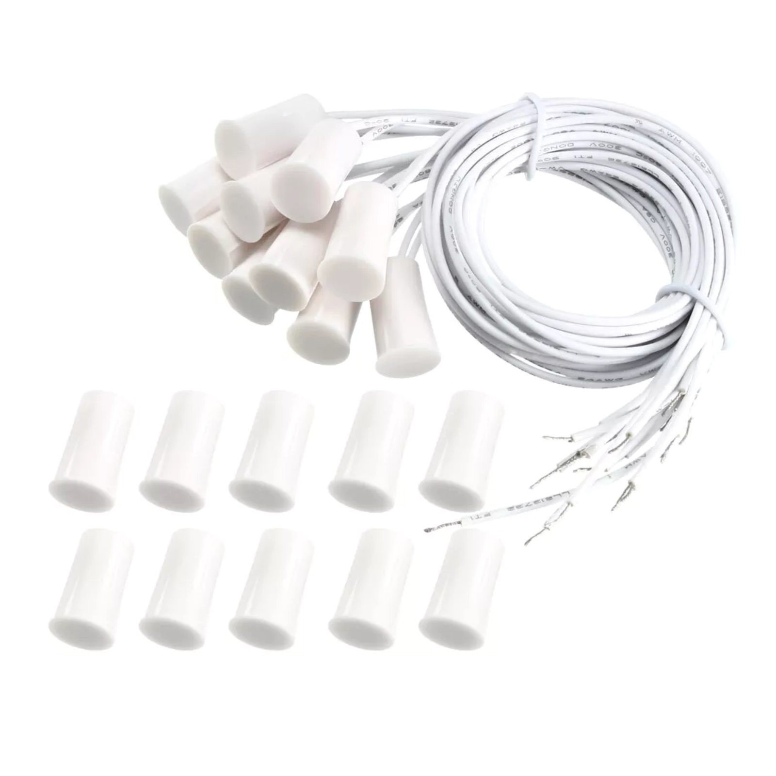 New 10 x RC-33 NC Recessed Door Contact Sensor Alarm Magnet Reed Switch