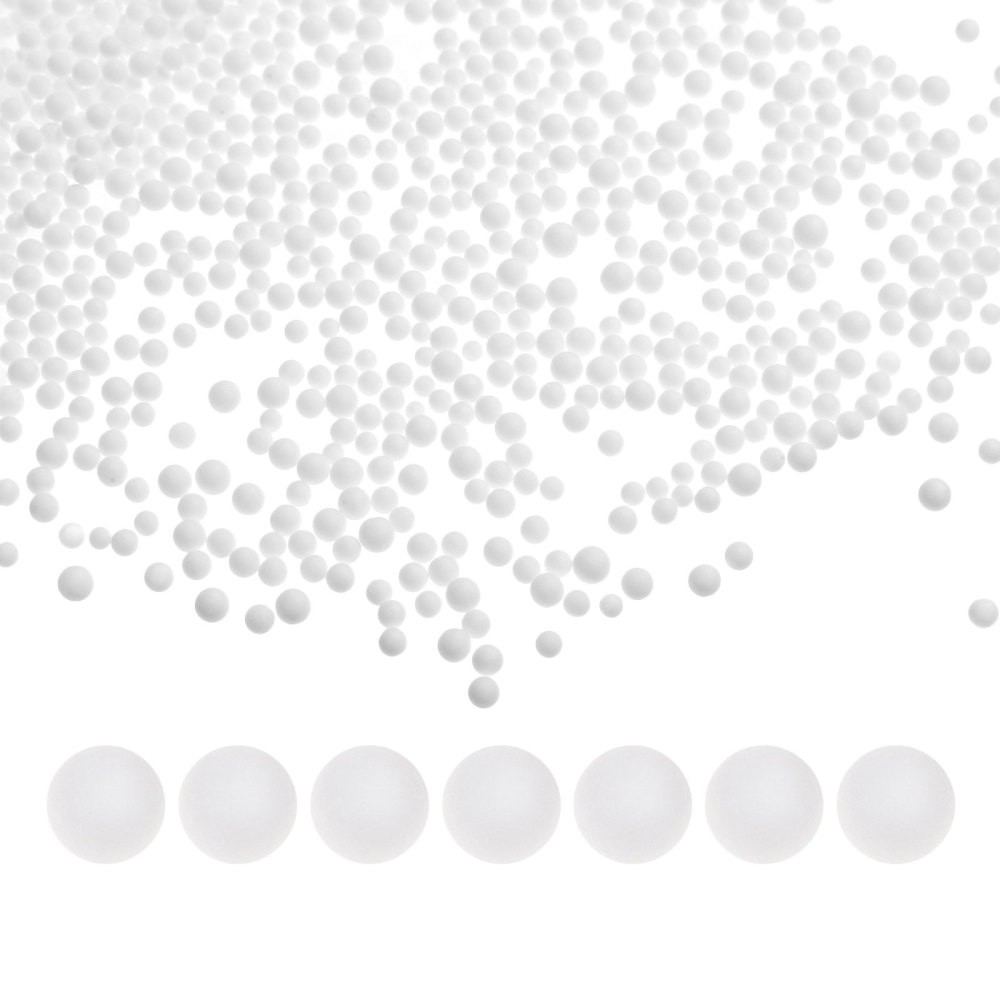 1Bag White Polystyrene Foam Beads - DIY Foam Balls Tiny Packing Beads