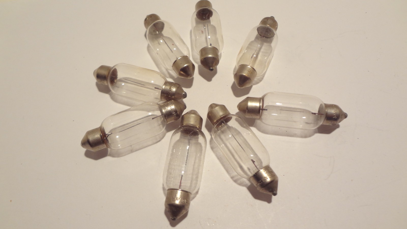 OSRAM BULB #6453 LOT (10ea) 24 VOLT 15 WATT FESTOON LAMP  **NEW**