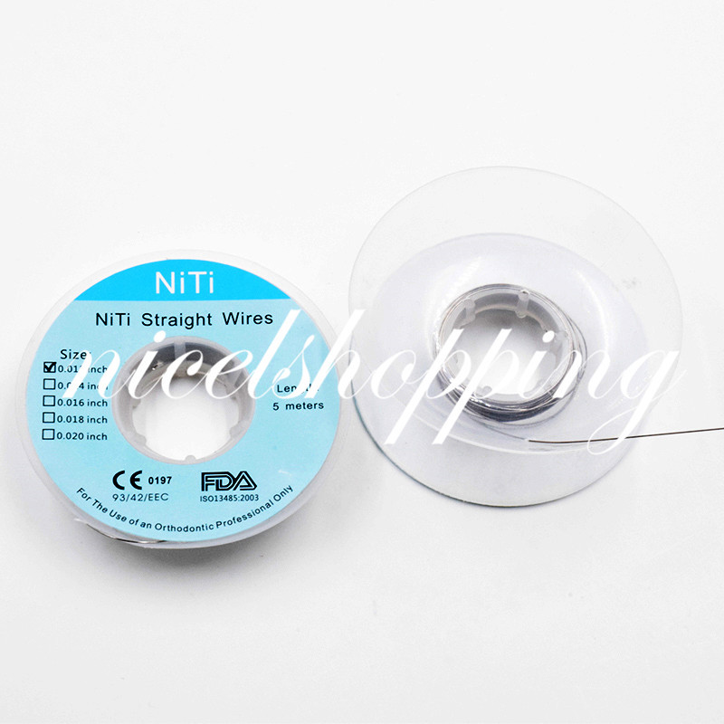 Dental 0.012 Orthodontic Super Elastic Natural Form Niti Long Round Arch Wire 5m