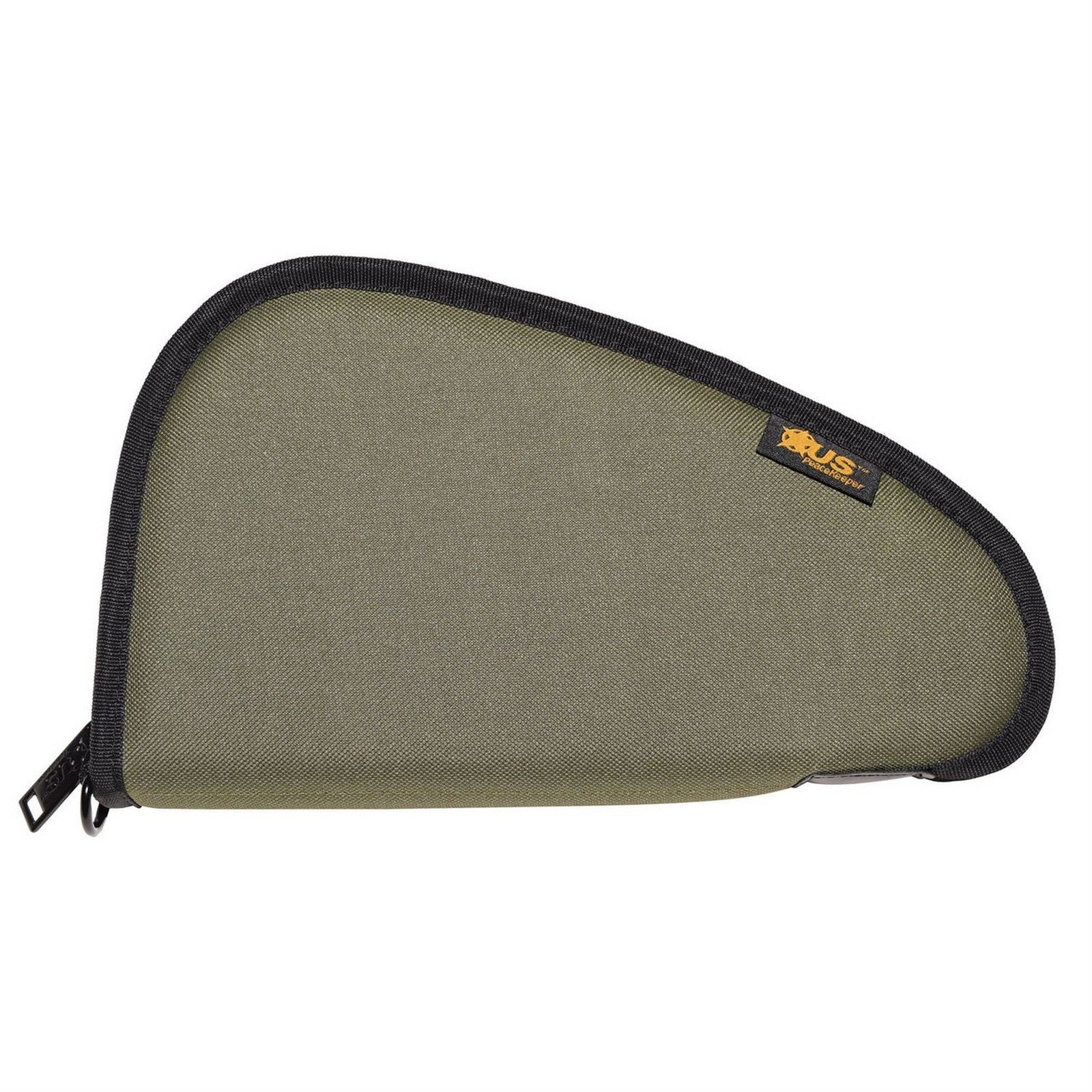 US PeaceKeeper Pistol Case 600 Denier Polyester 13"x7" Olive Drab Green - P21713