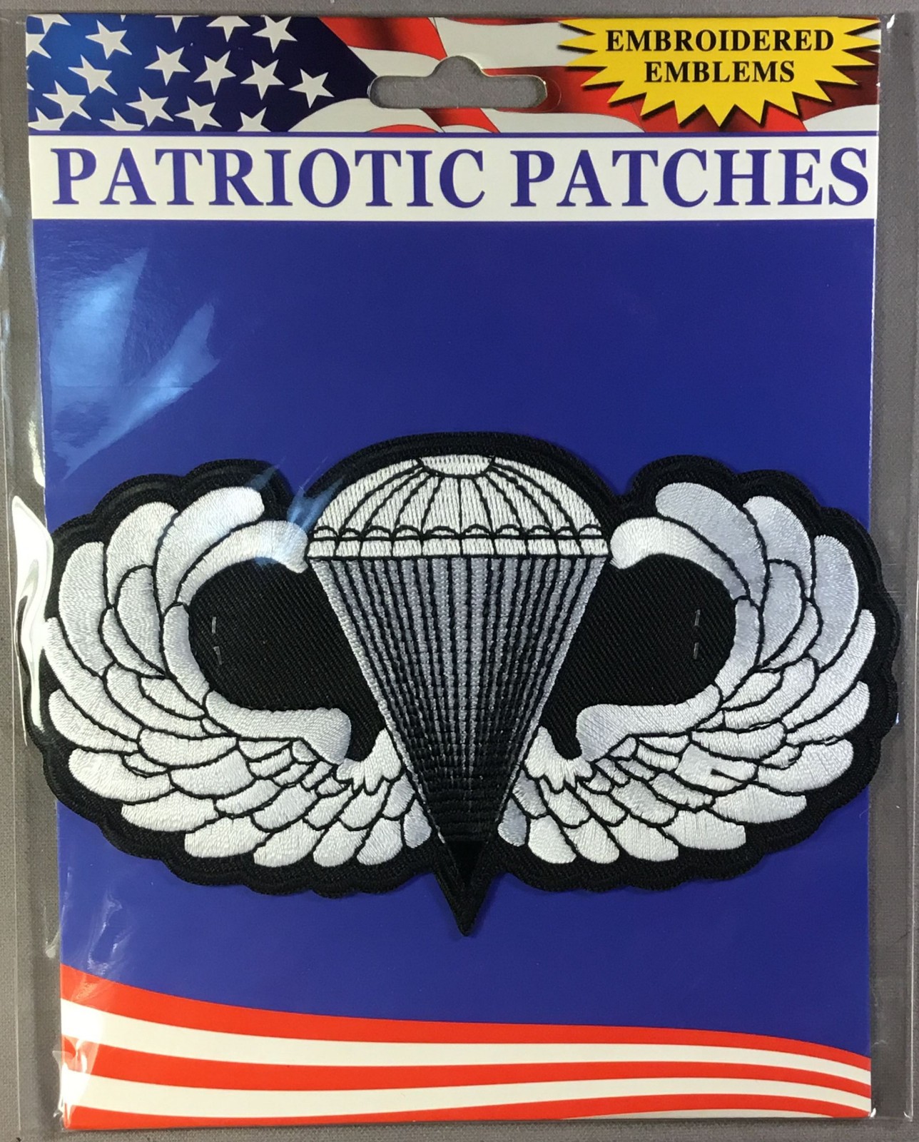 Large  Army Paratrooper Emblem 6" x 3.5" licensed patch