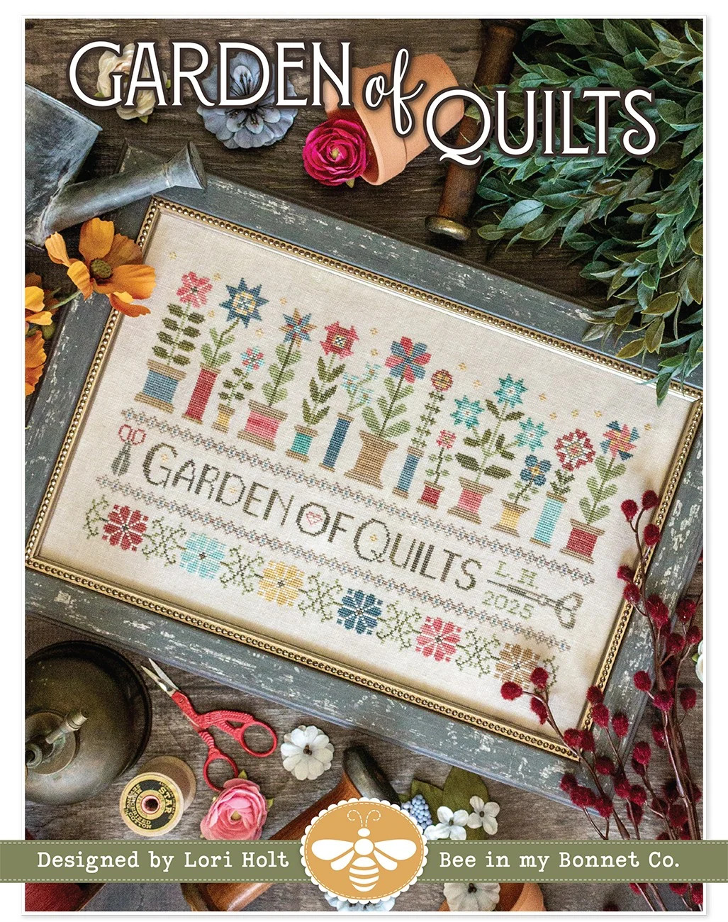 Garden of Quilts Cross Stitch Pattern by Lori Holt