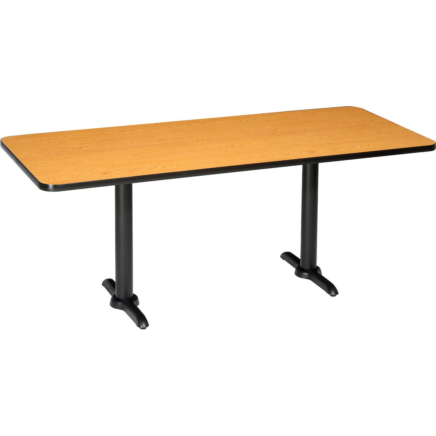 Interion By Global Industrial 695670OK Restaurant Table Oak 60"L x 30"W x 29"H