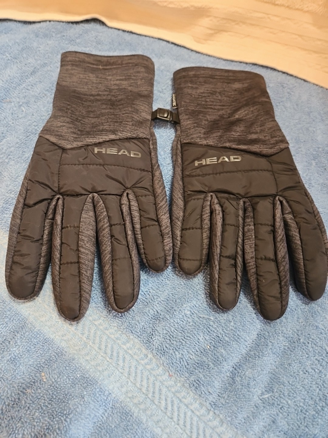 HEAD Men's Waterproof Hybrid Gloves Black Size Medium