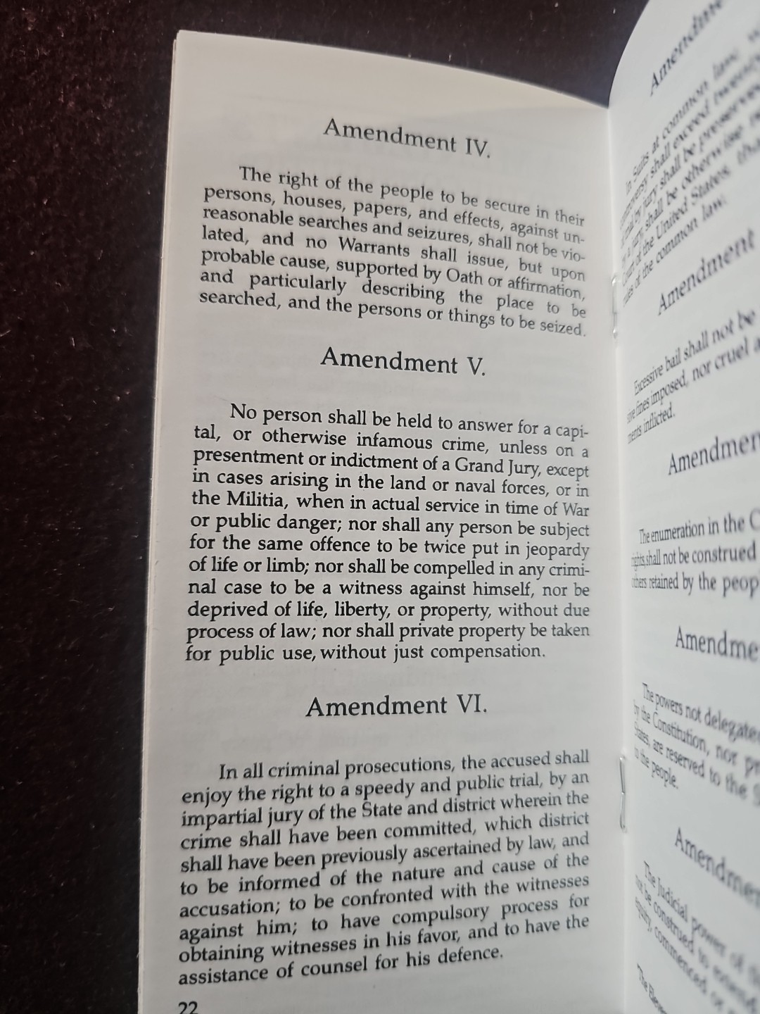 US Pocket Constitution & Amendments, Declaration of Independence