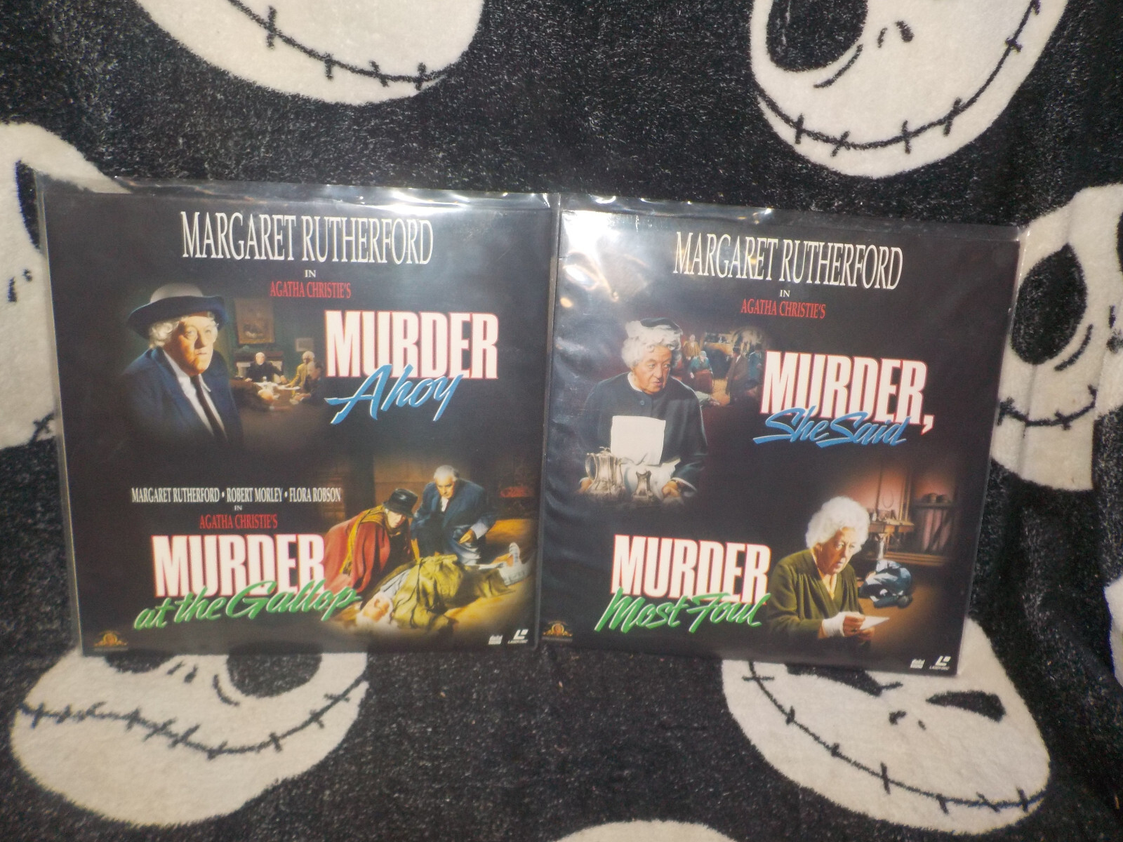Murder Ahoy/ At the Gallop/ She Said/ Most Fowl Laserdisc Agatha C Free Ship $50