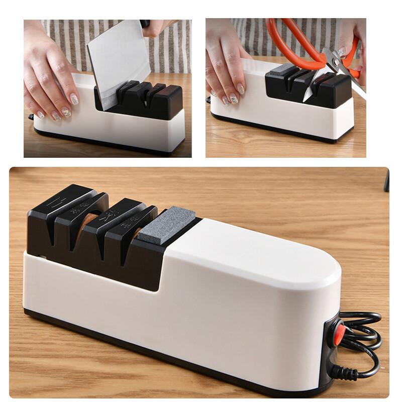 Afilador De Cuchillos Tijera Profesional 3 Etapas Electrico Cosas Para La Cocina