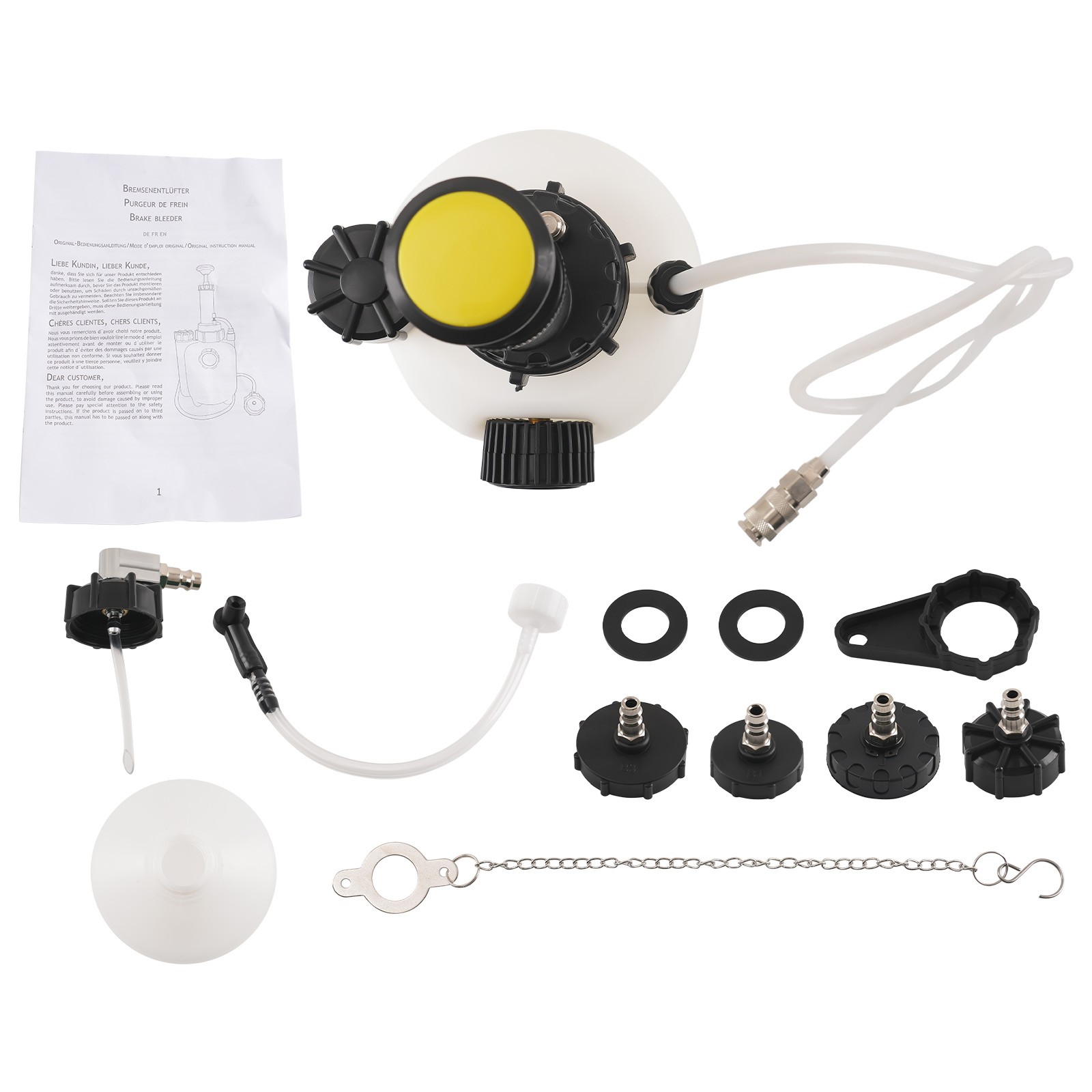 3L Capacity Manual Brake Clutch Bleeder Fluid Tool Power Bleeding Kits