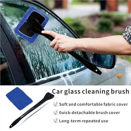 10pcs Car Windshield Cleaning Tool, Windshield Cleaner with 5 Bule（10pcs）