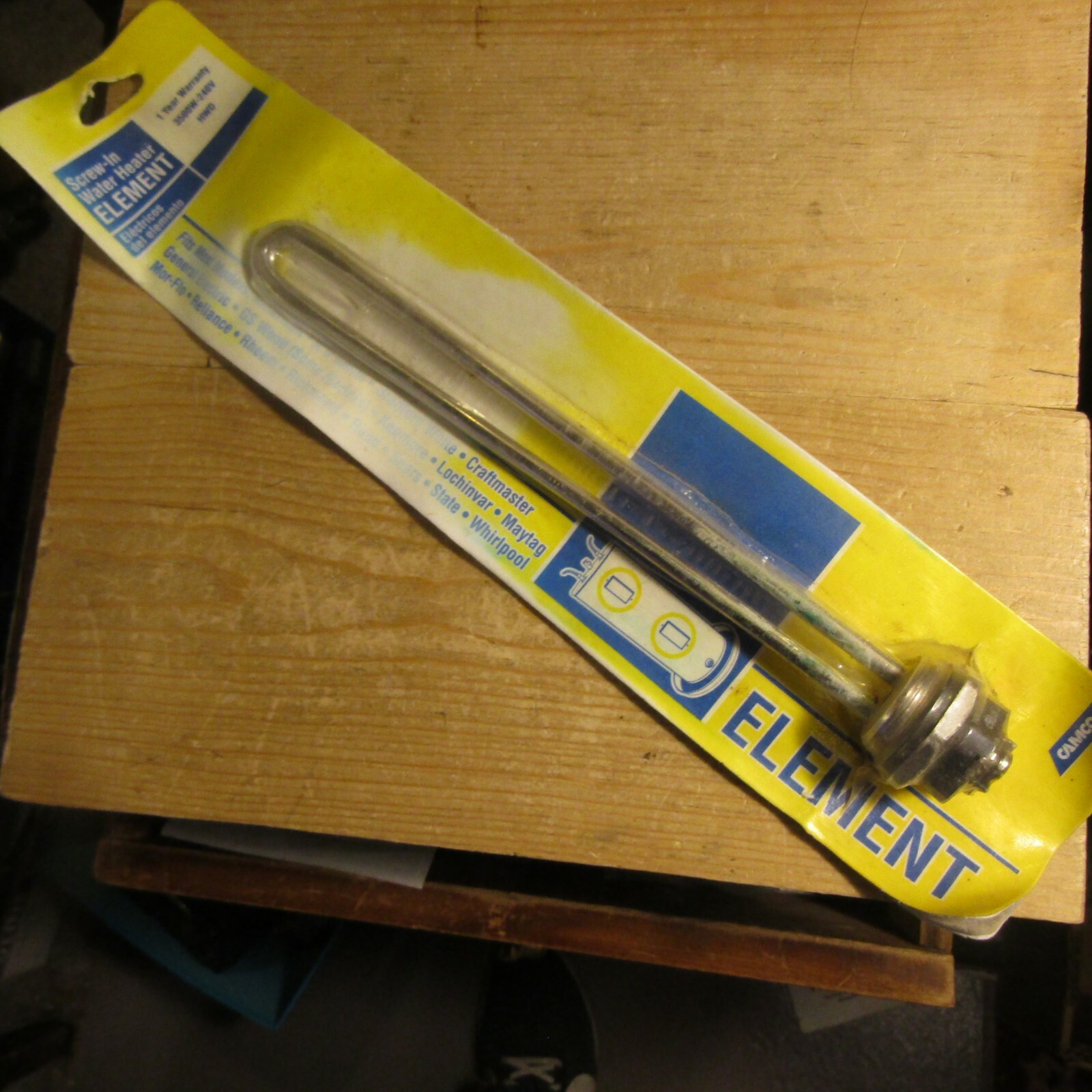 Camco 15152 3500W 240V Screw-In Water Heater Element  High Watt Density HWD NOS